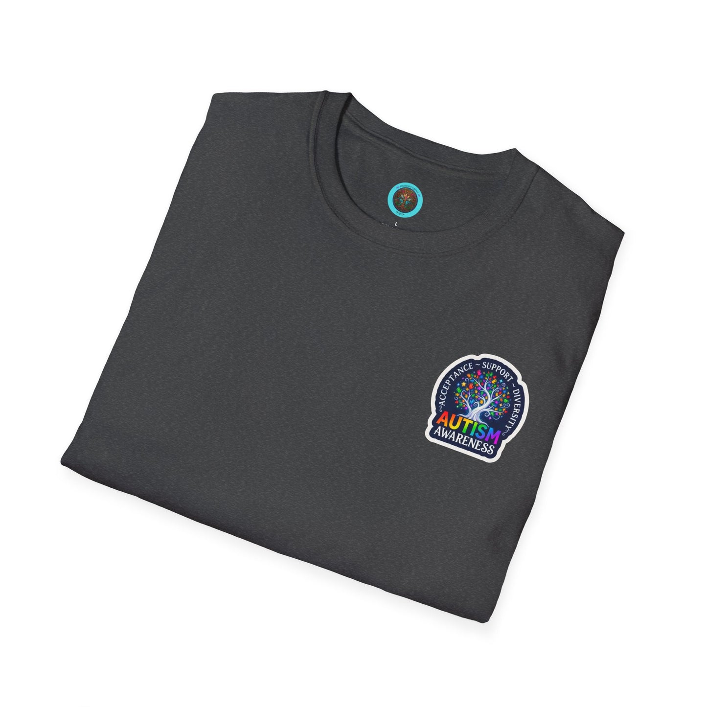 T-Shirt: "Autism Awareness" Rainbow Tree