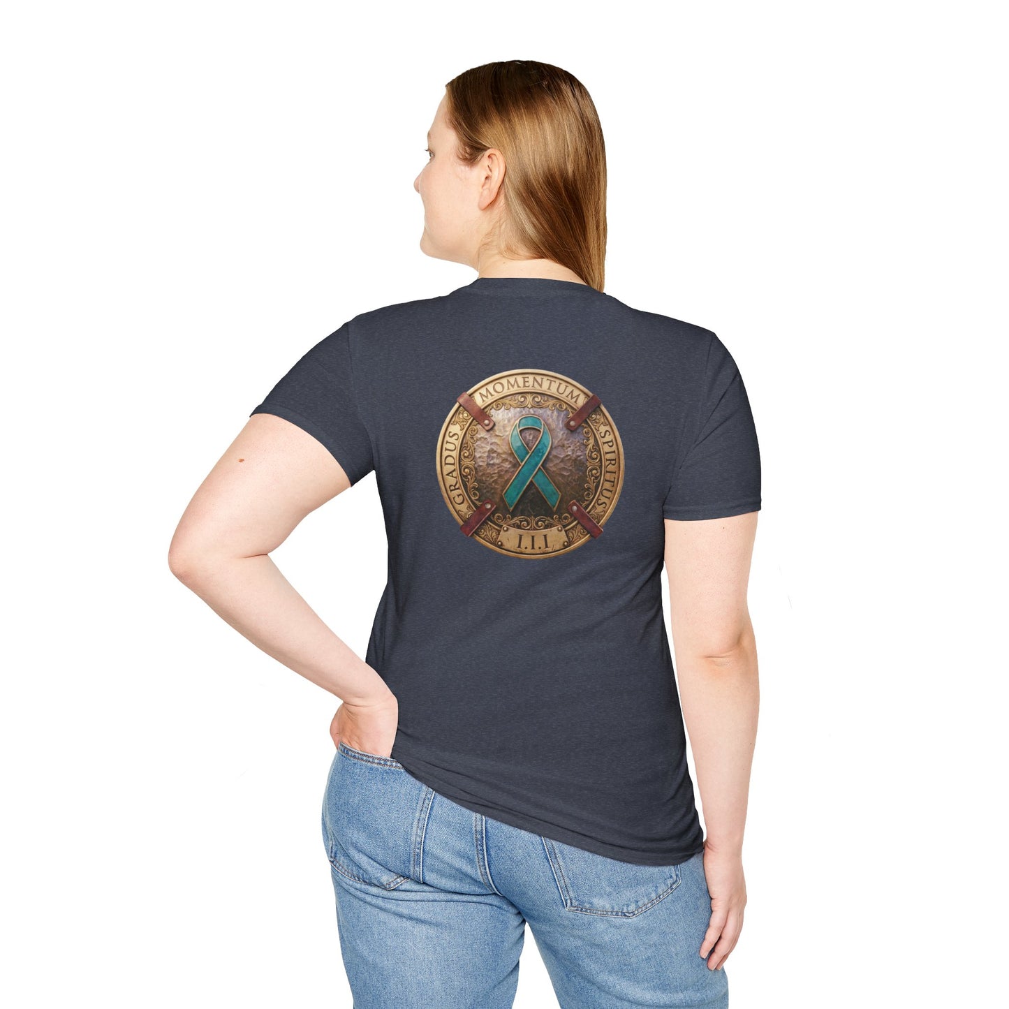 T-Shirt: "PTSD Awareness" Teal Ribbon Support