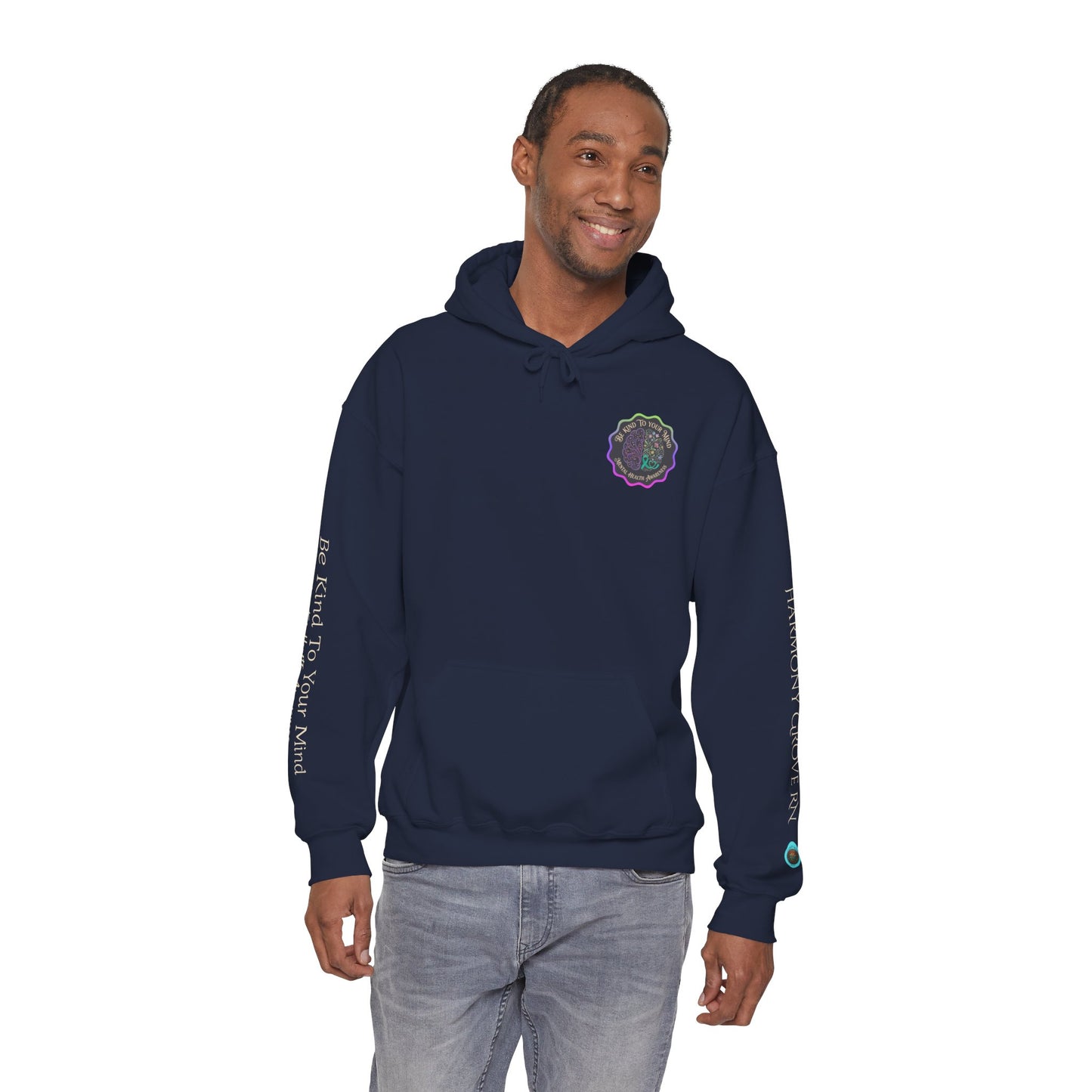 Pullover Hoodie: "Be Kind to Your Mind" Mental Health Awareness