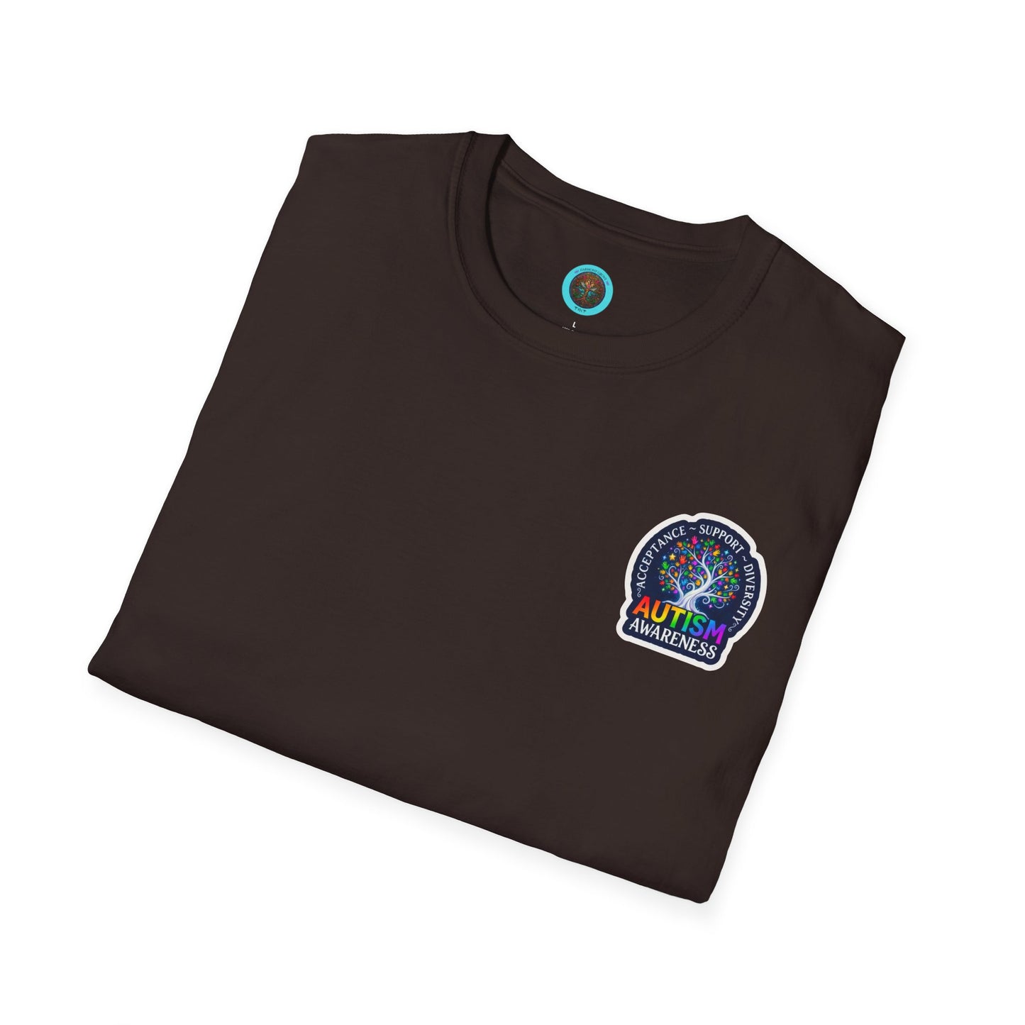 T-Shirt: "Autism Awareness" Rainbow Tree