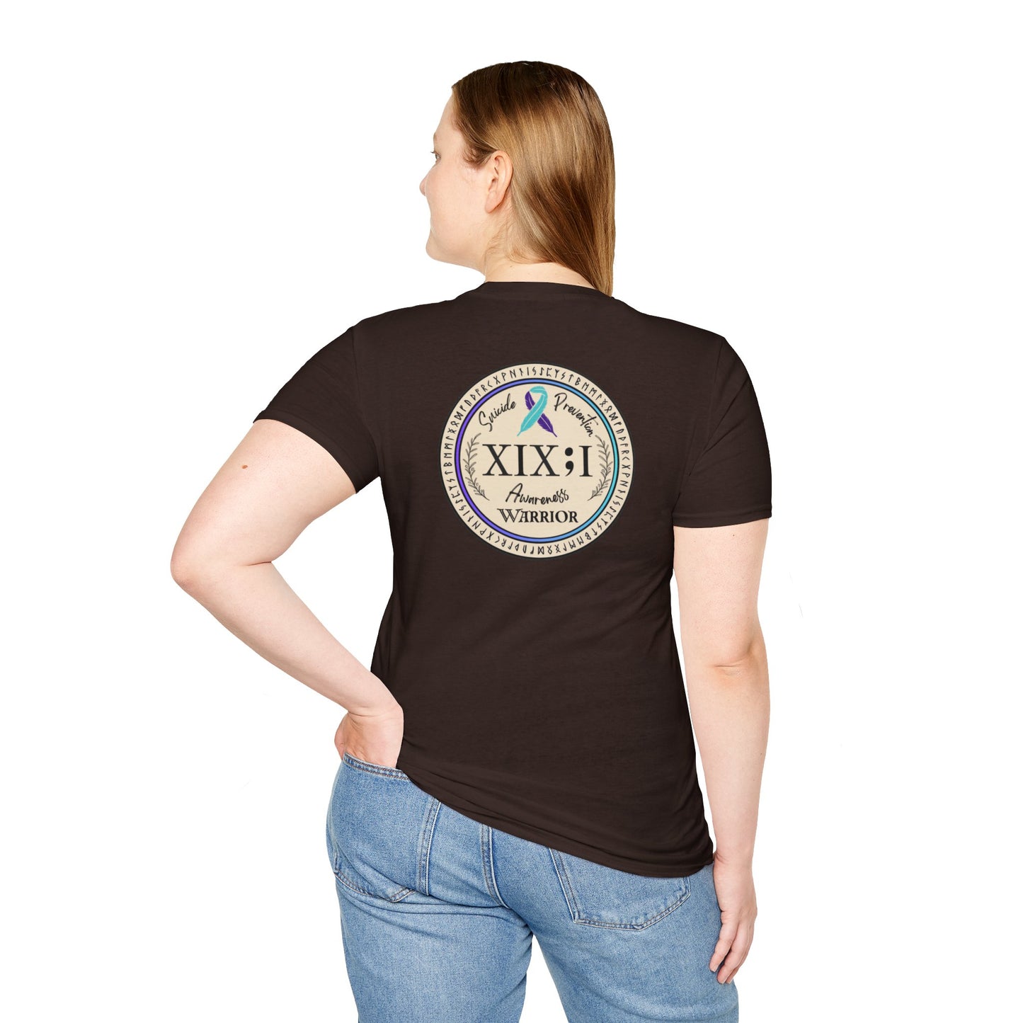 T-shirt: Suicide Awareness Warrior Teal and Purple Support Ribbon