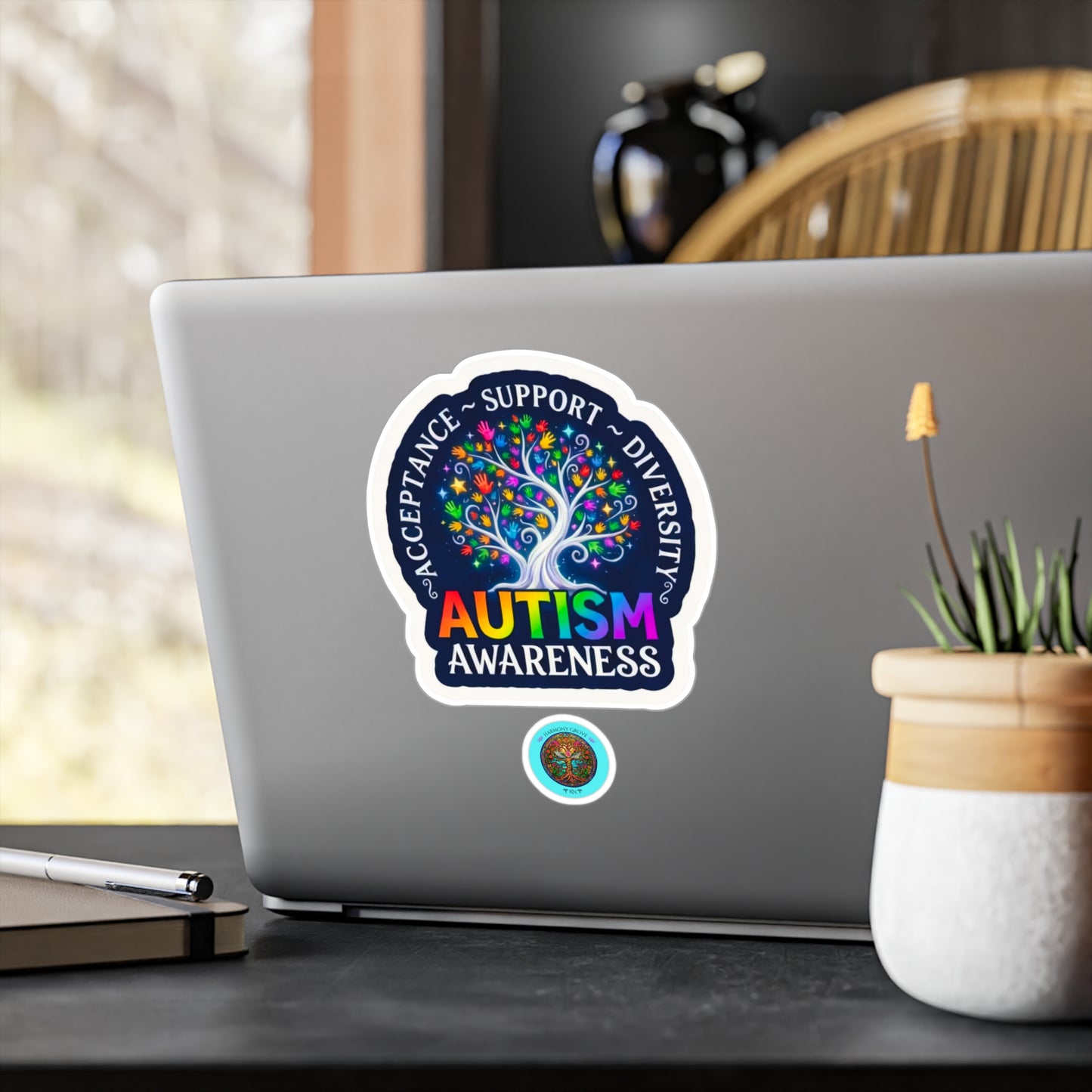 All-Weather Vinyl Decal: Autism Awareness Acceptance Support Diversity