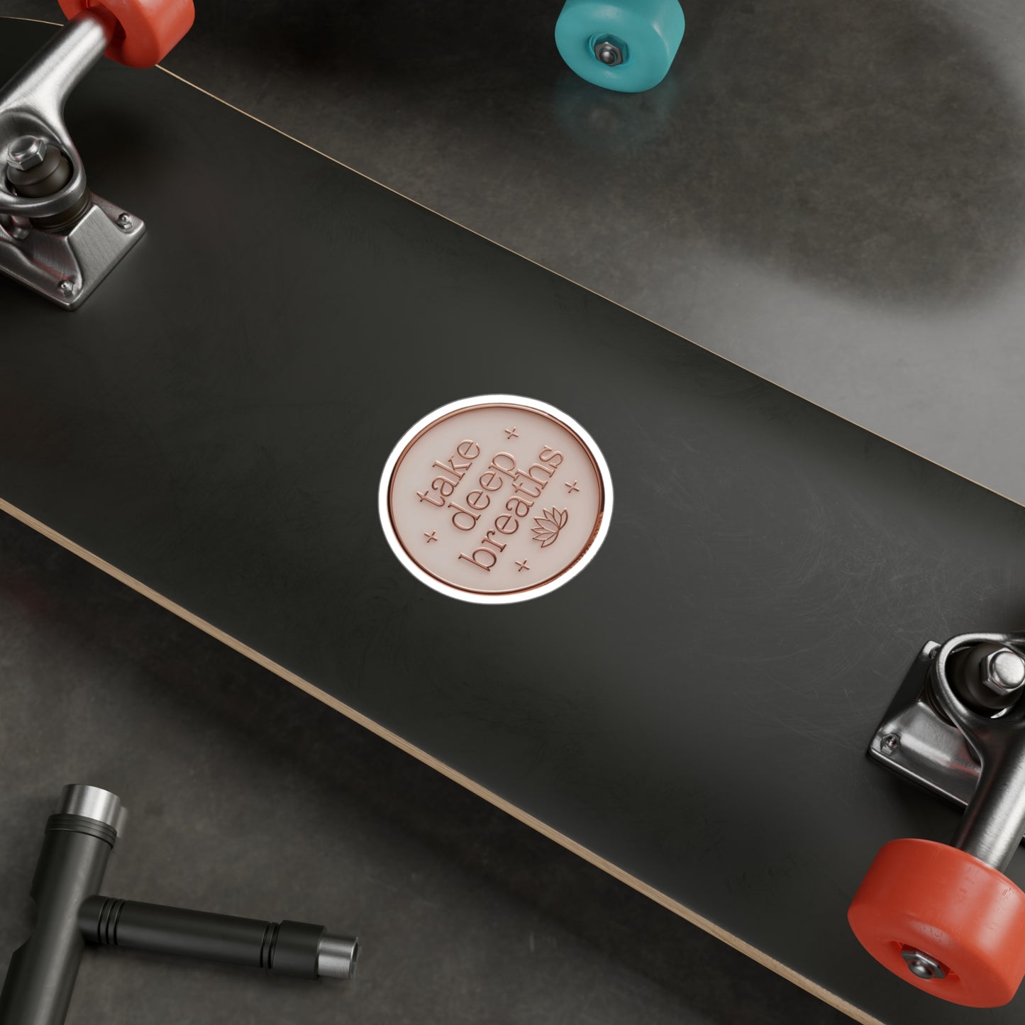 All-Weather Vinyl Decal: “Take Deep Breaths”
