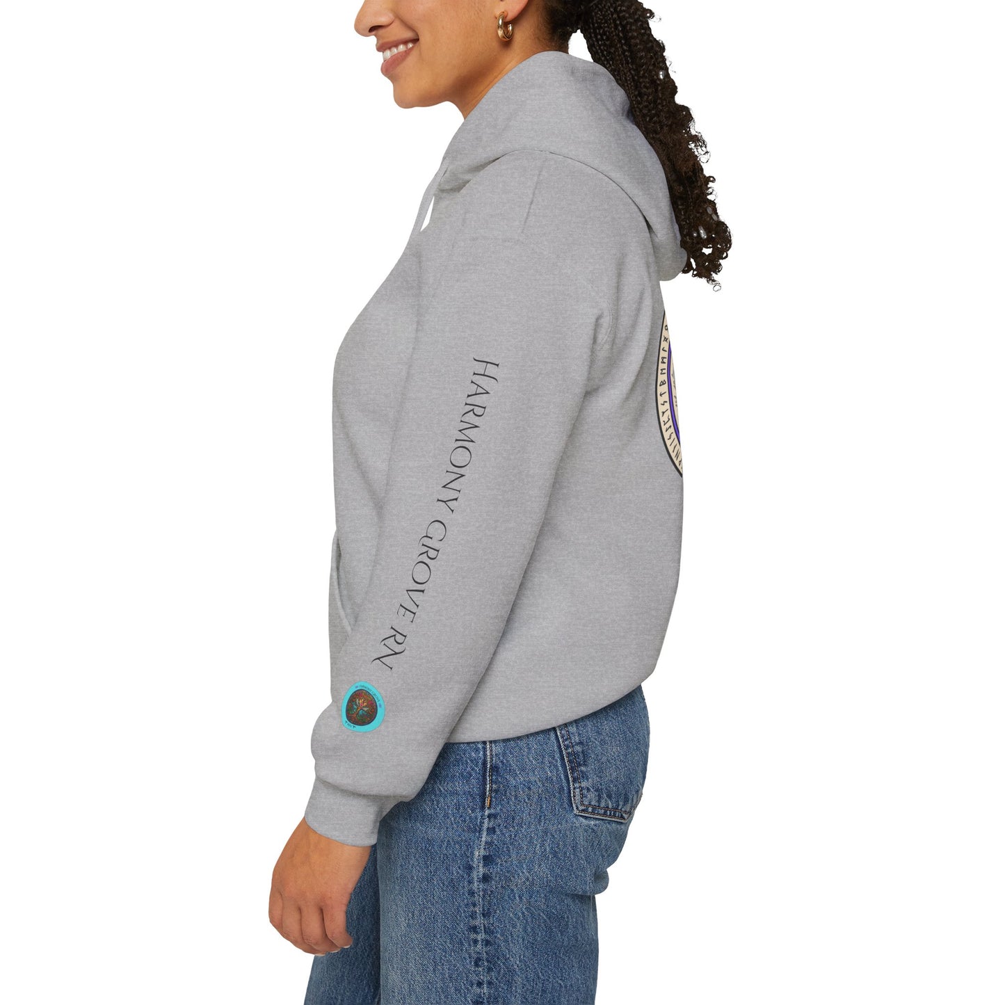 Pullover Hoodie: Suicide Awareness Warrior (XIX;I) Teal & Purple Support Ribbon