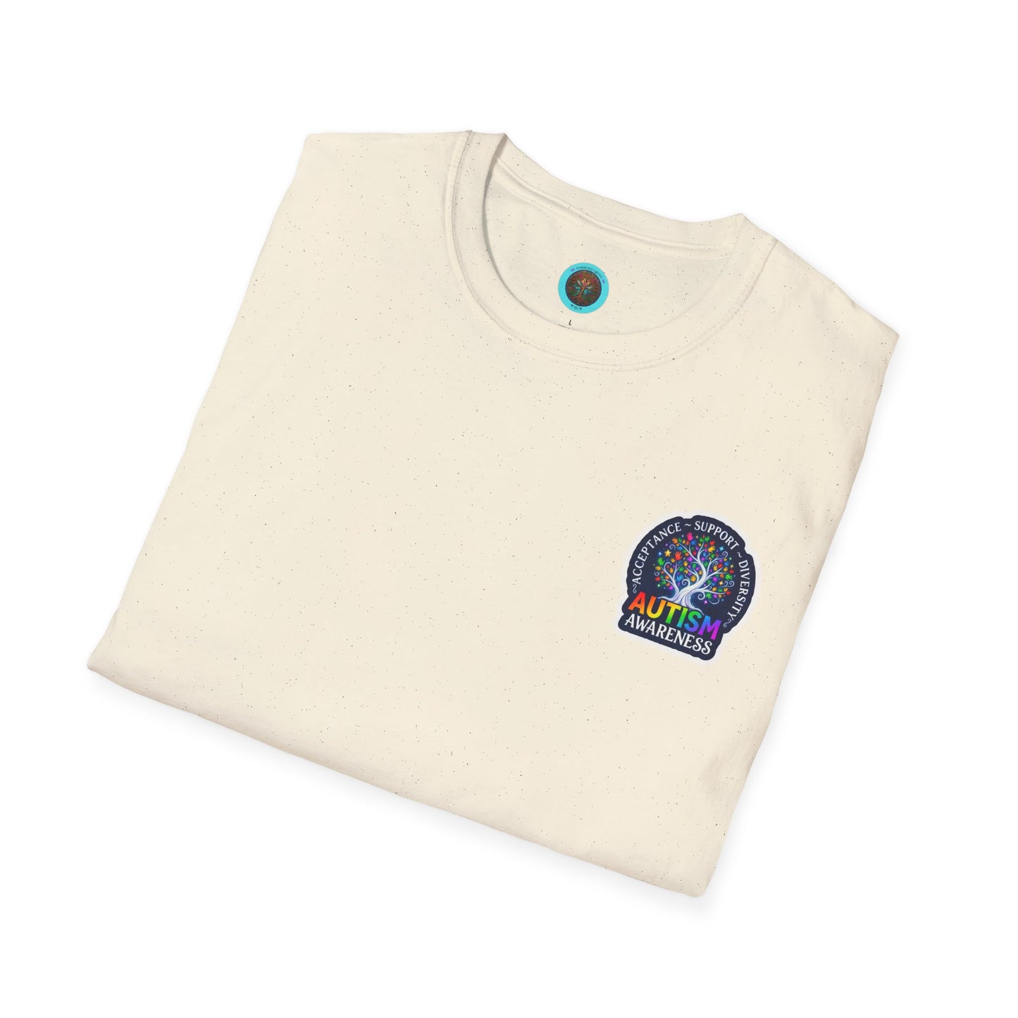 T-Shirt: "Autism Awareness" Rainbow Tree