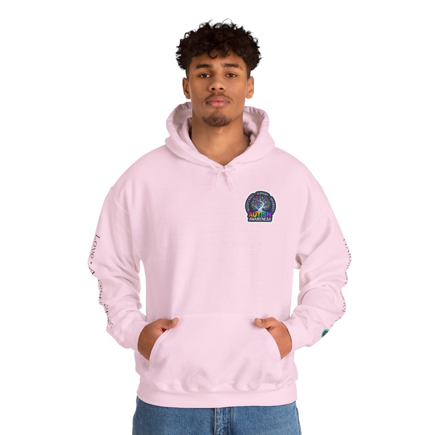 Pullover Hoodie: "Autism Awareness" Colorful Tree Compassion Design