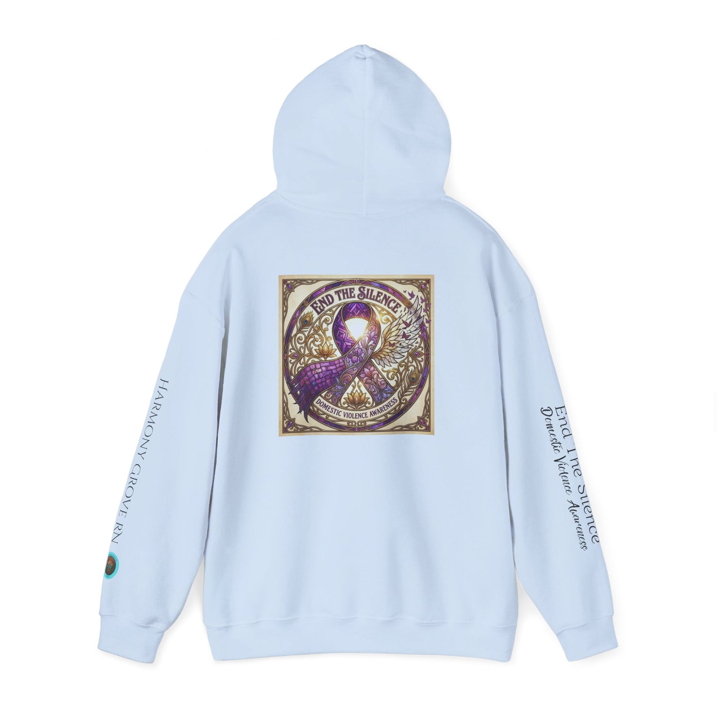 Pullover Hoodie: "End The Silence" Domestic Violence Awareness