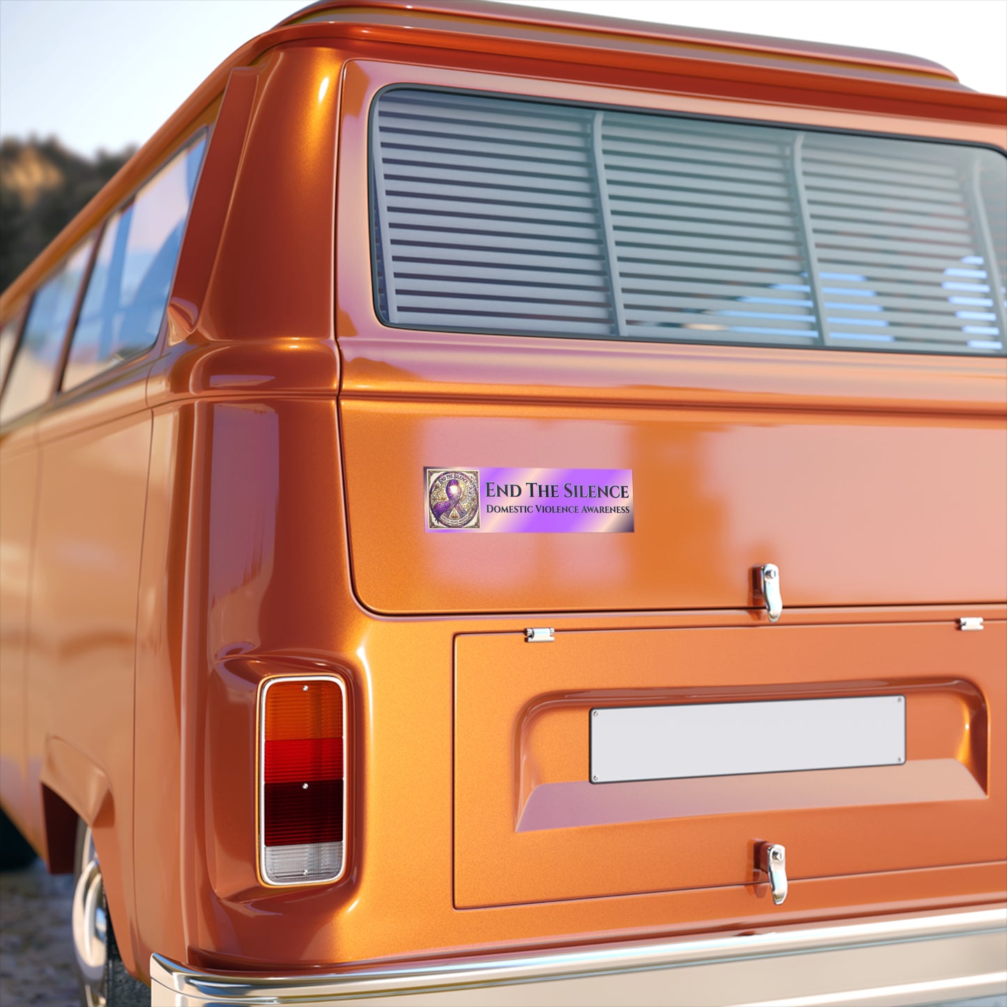 End The Silence: Domestic Violence Awareness Bumper Sticker