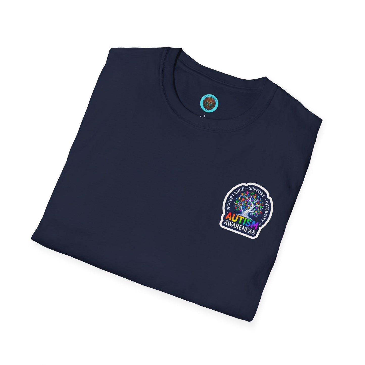 T-Shirt: "Autism Awareness" Rainbow Tree