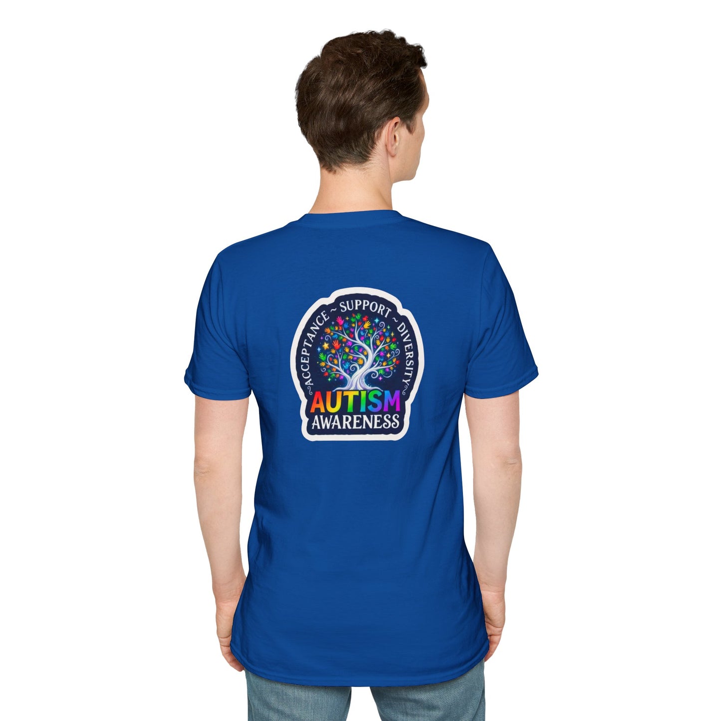 T-Shirt: "Autism Awareness" Rainbow Tree