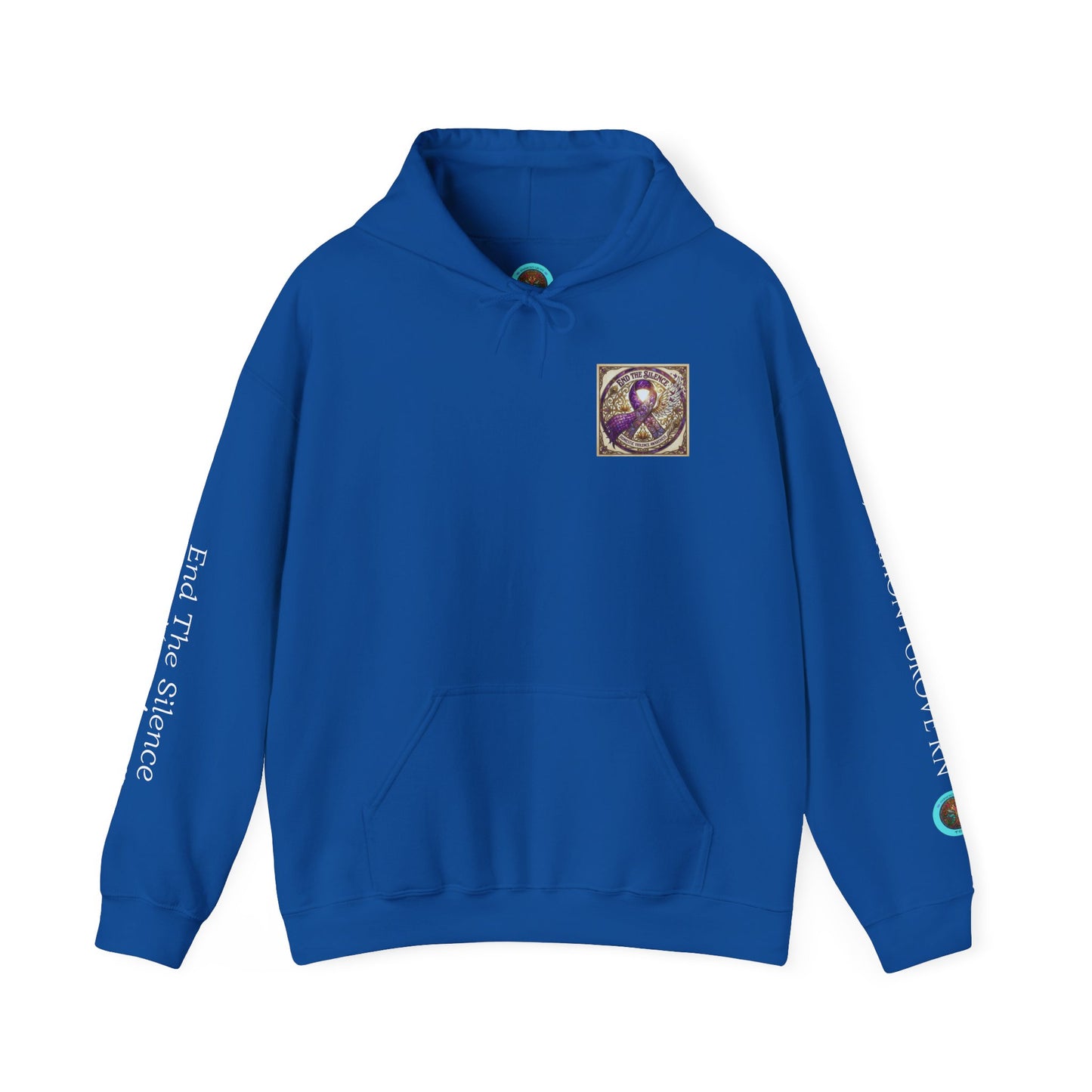 Pullover Hoodie: "End The Silence" Domestic Violence Awareness