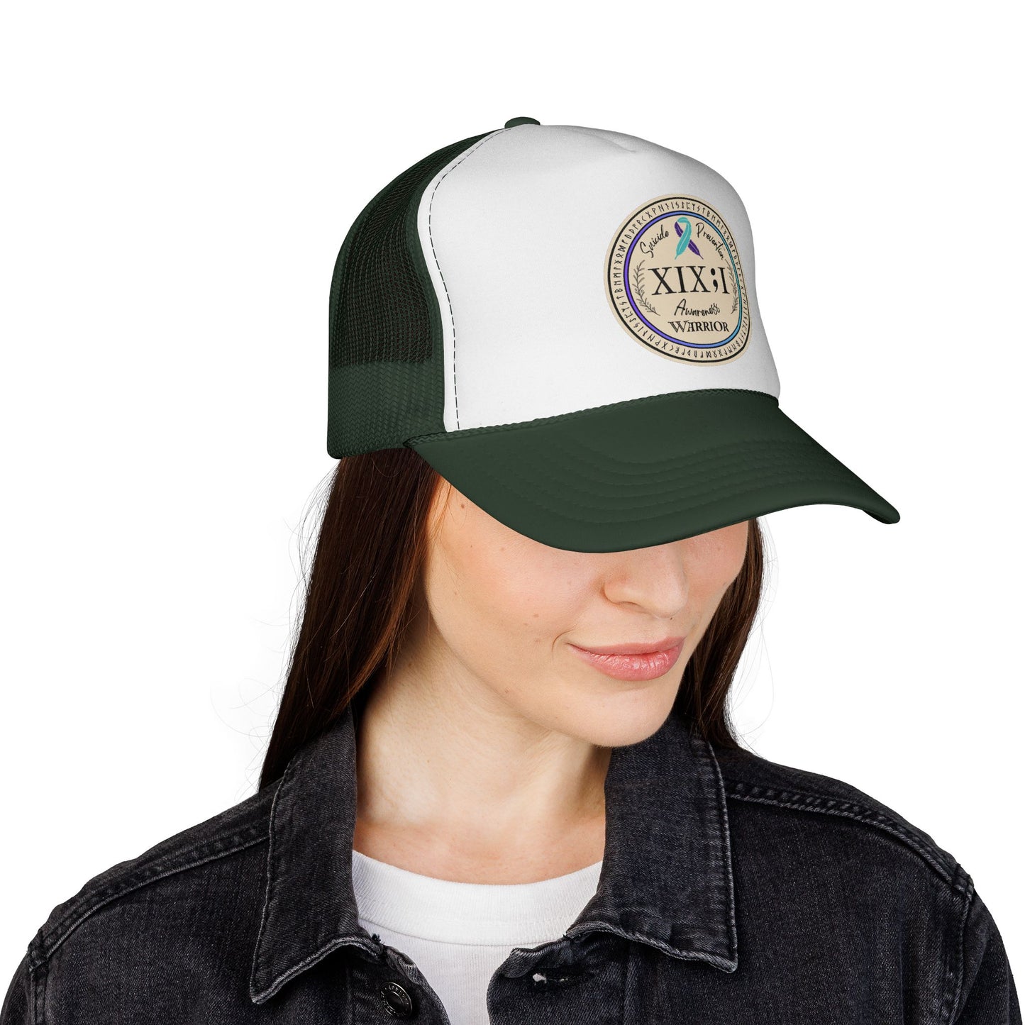 Trucker Hat: "XIX;I Warrior" Suicide Prevention Awareness