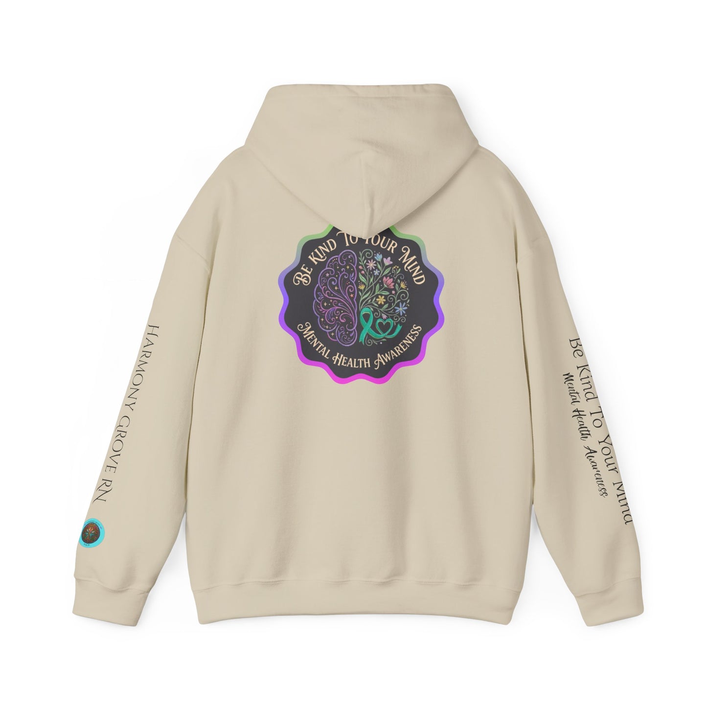 Pullover Hoodie: "Be Kind to Your Mind" Mental Health Awareness