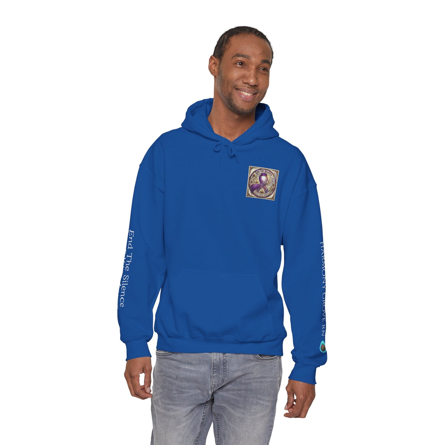 Pullover Hoodie: "End The Silence" Domestic Violence Awareness