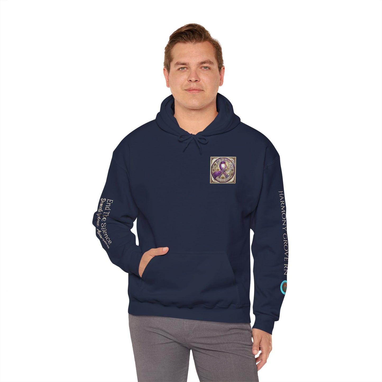 Pullover Hoodie: "End The Silence" Domestic Violence Awareness