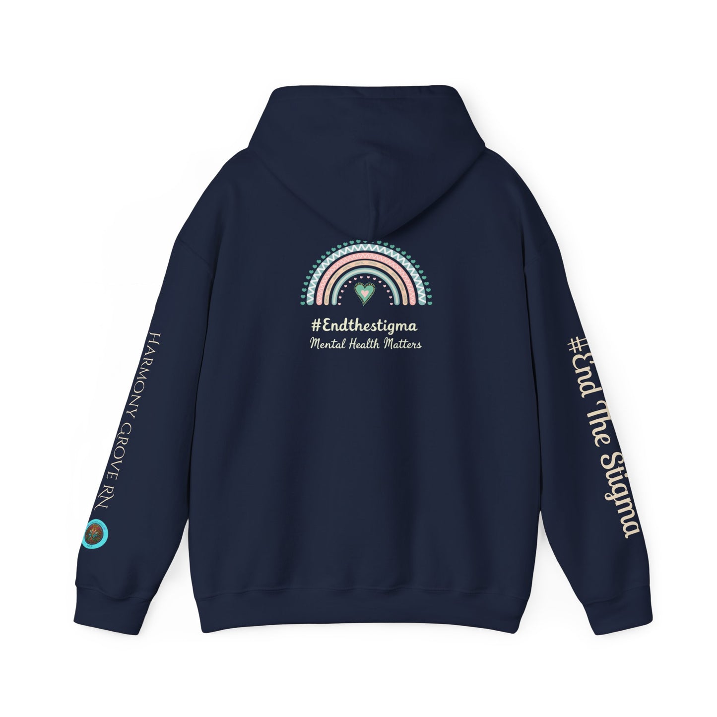 Pullover Hoodie: "#EndTheStigma" Mental Health Matters