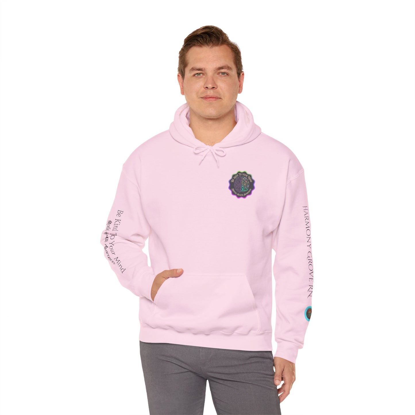 Pullover Hoodie: "Be Kind to Your Mind" Mental Health Awareness