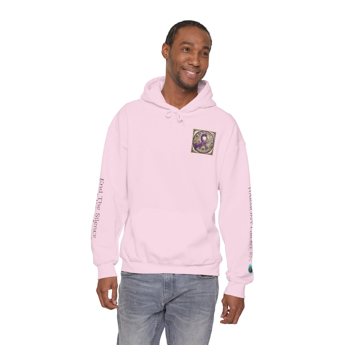 Pullover Hoodie: "End The Silence" Domestic Violence Awareness