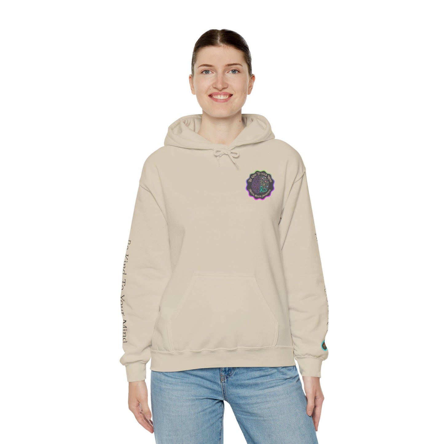 Pullover Hoodie: "Be Kind to Your Mind" Mental Health Awareness