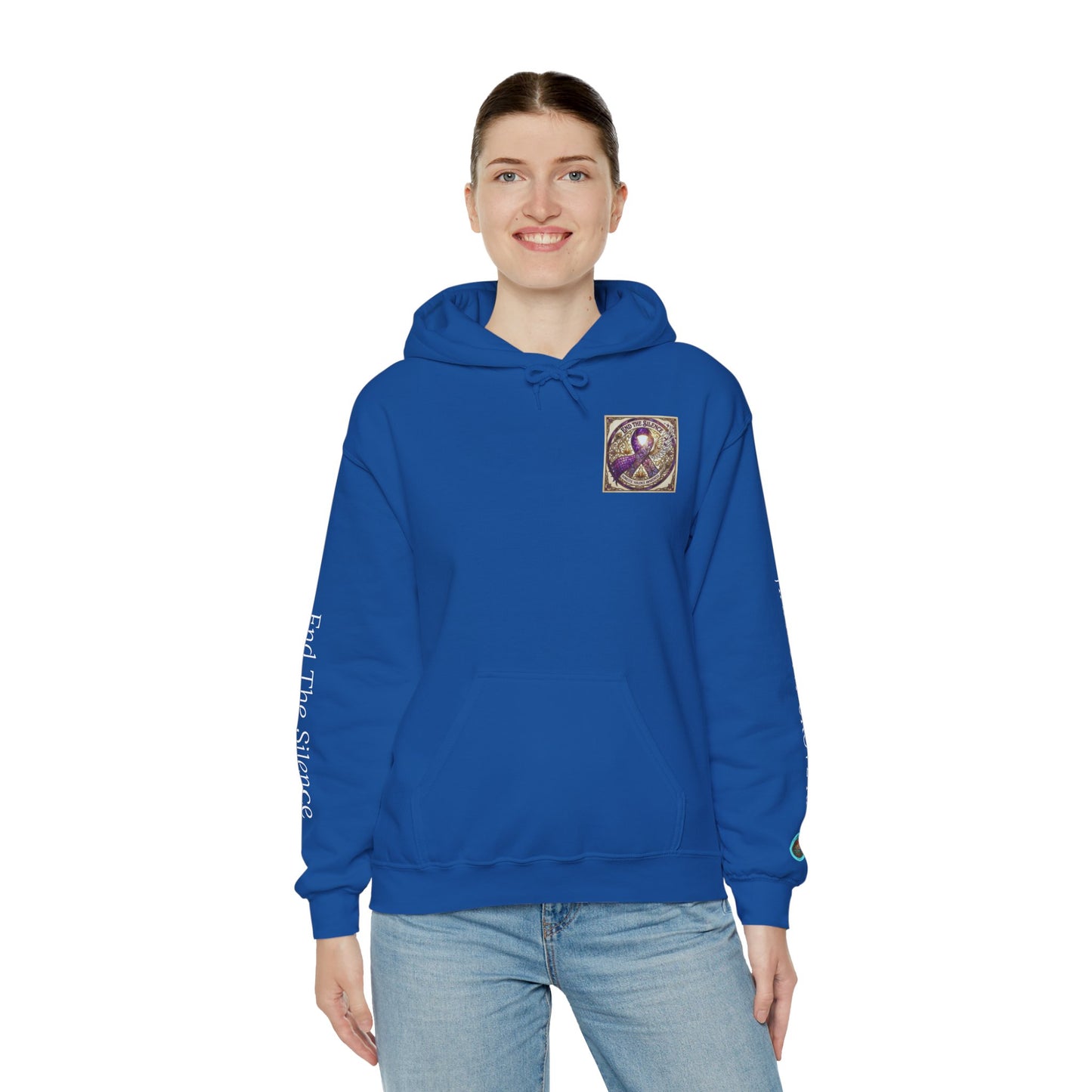 Pullover Hoodie: "End The Silence" Domestic Violence Awareness