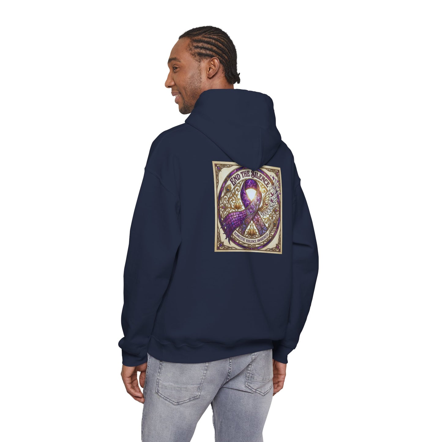 Pullover Hoodie: "End The Silence" Domestic Violence Awareness