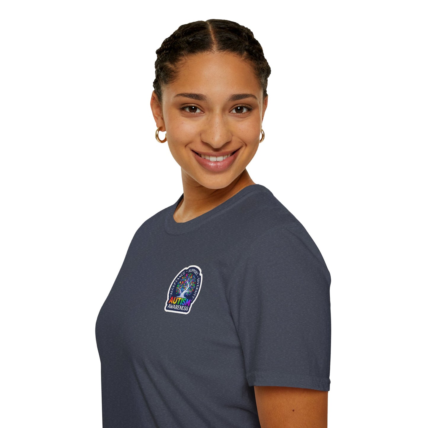 T-Shirt: "Autism Awareness" Rainbow Tree