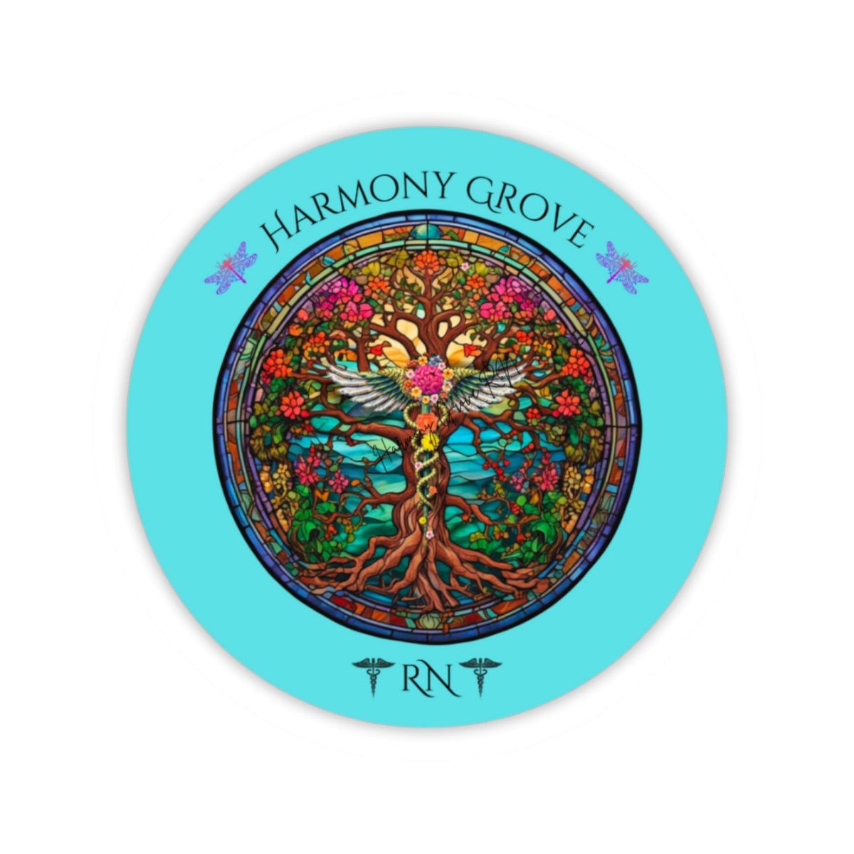 Kiss-Cut Sticker: Harmony Grove RN, Mental Health Support