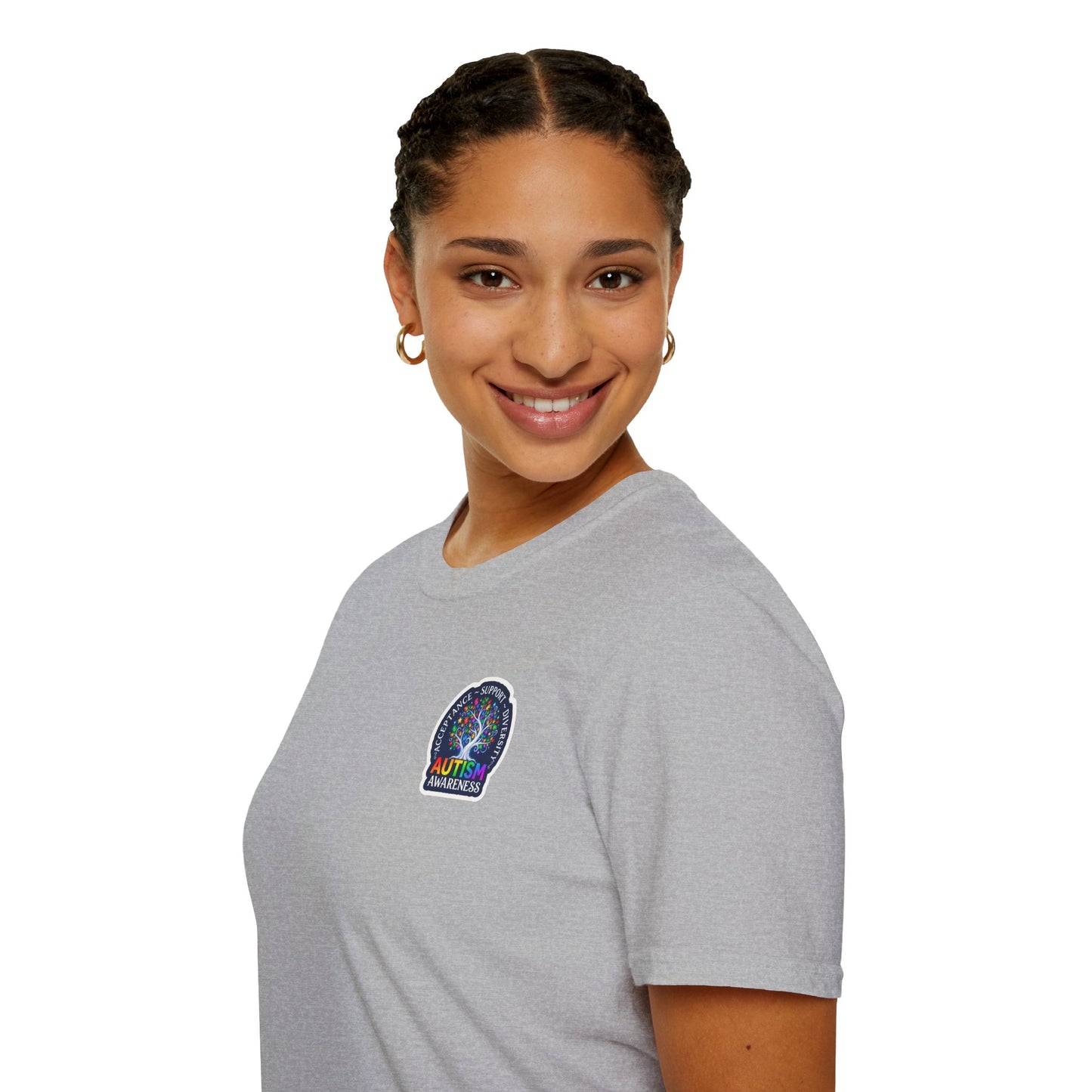 T-Shirt: "Autism Awareness" Rainbow Tree