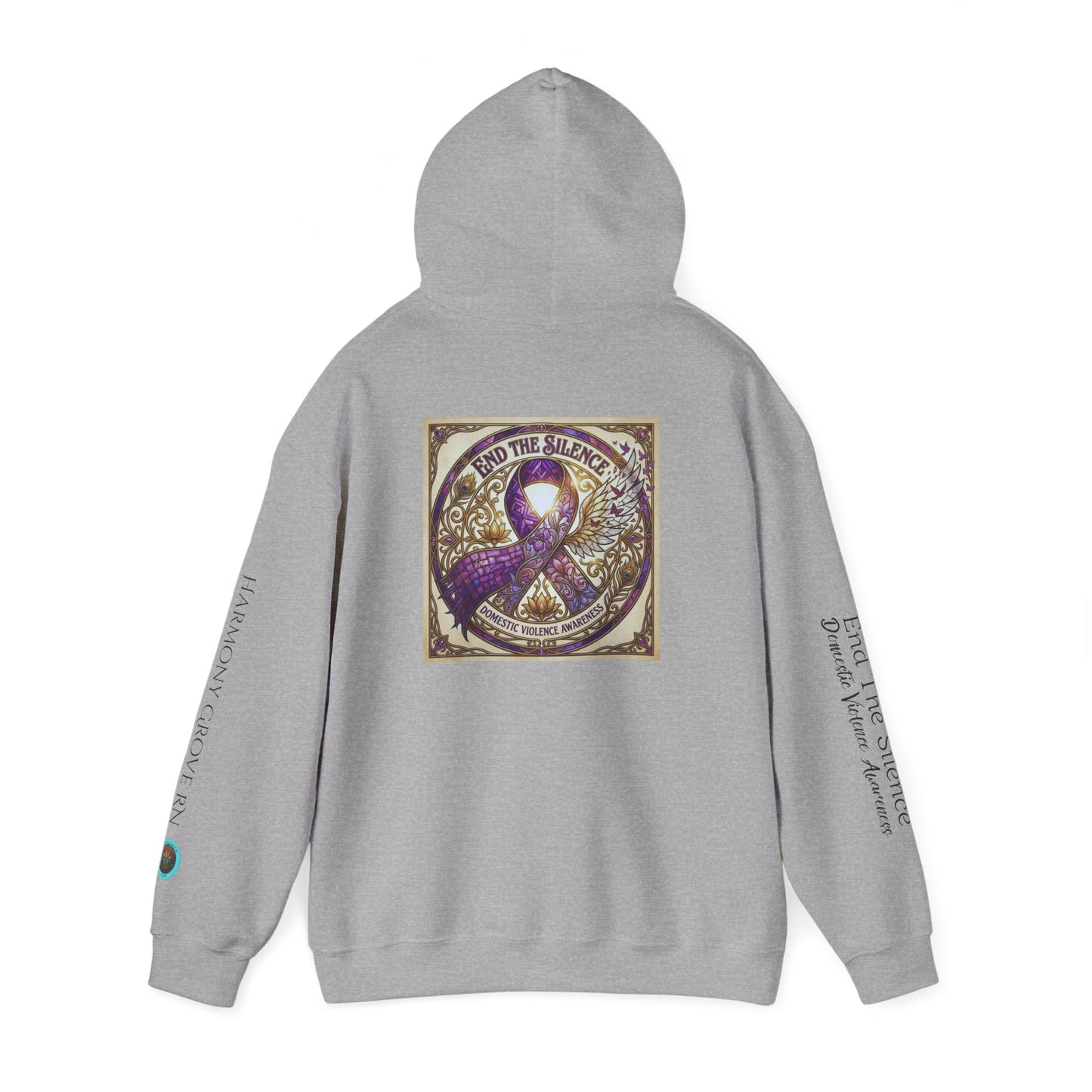 Pullover Hoodie: "End The Silence" Domestic Violence Awareness