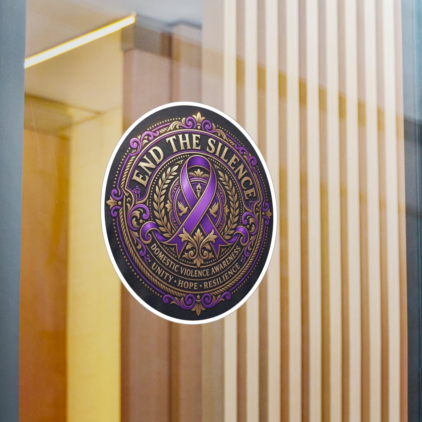 All-Weather Vinyl Decal: Domestic Violence Awareness
