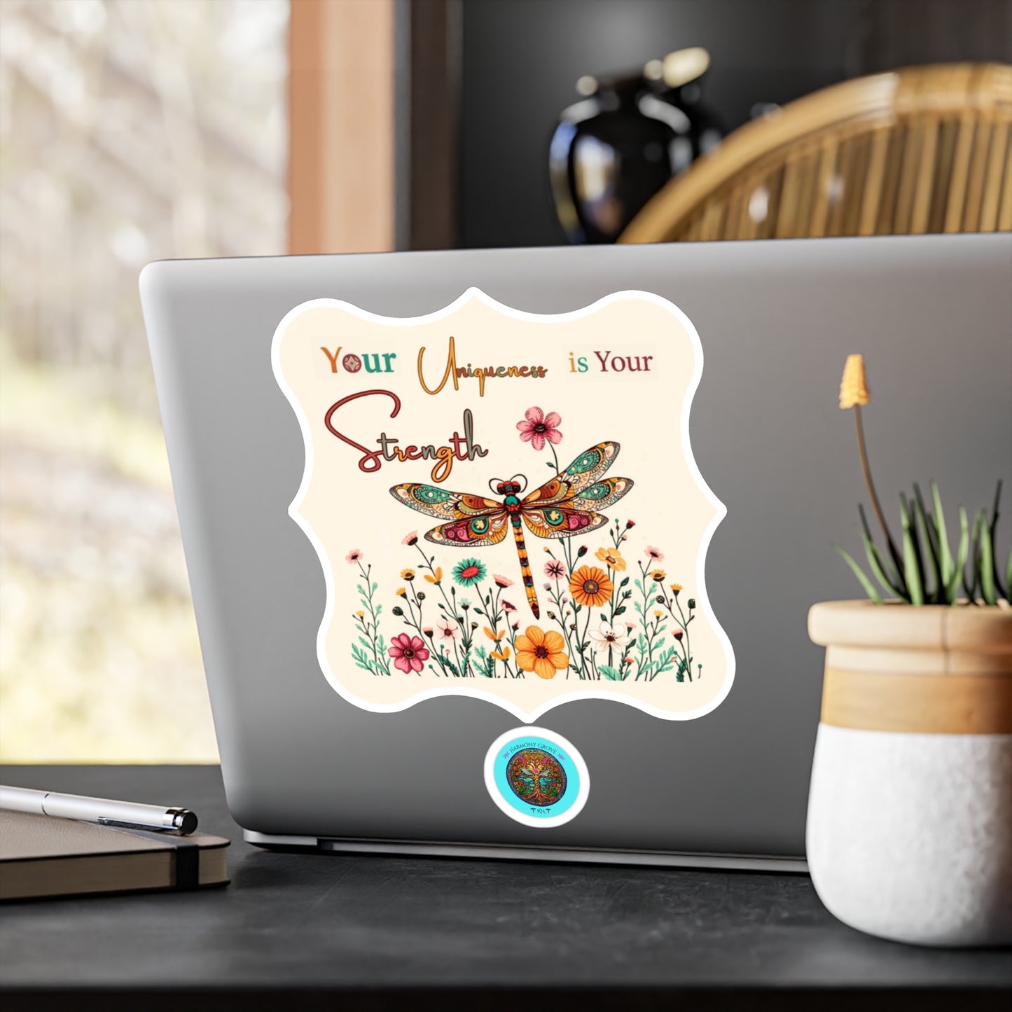 All-Weather Vinyl Decal: "Your Uniqueness is Your Strength" Kiss-Cut Decal