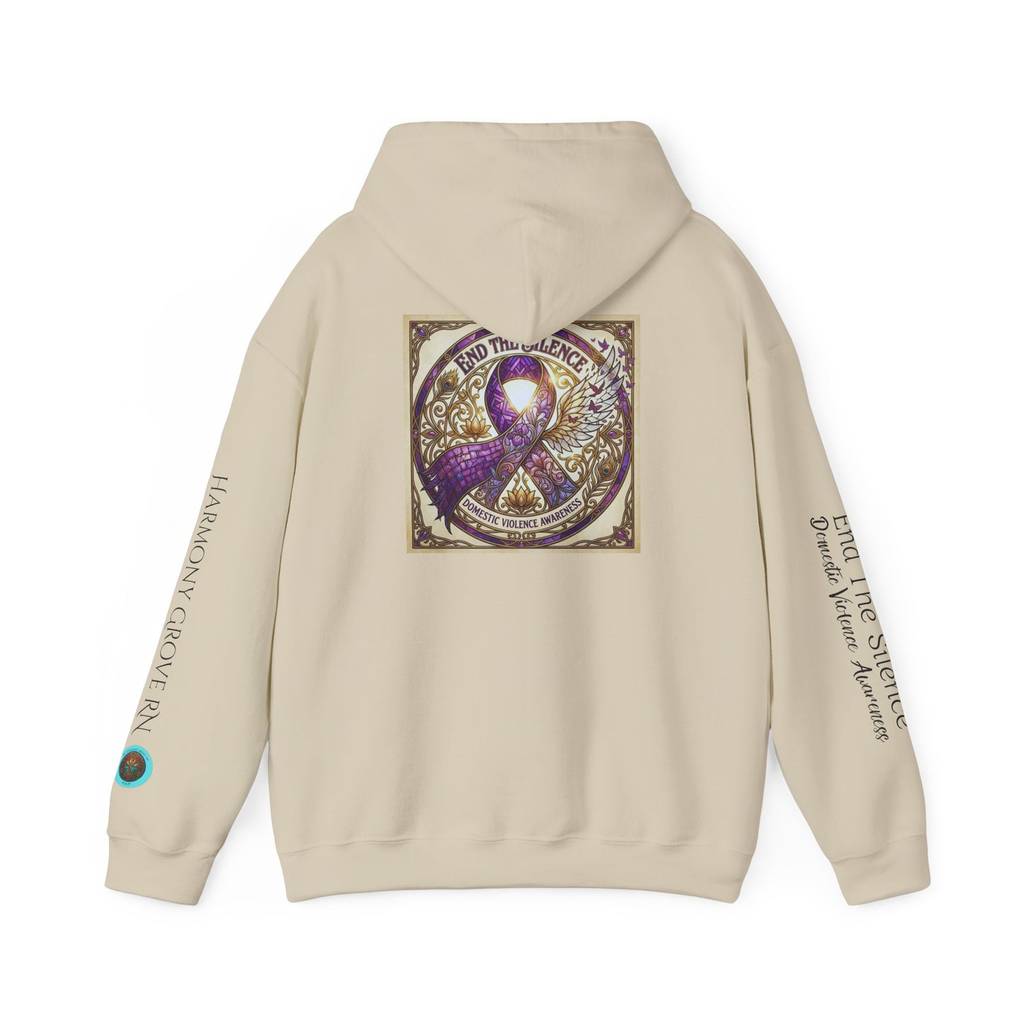 Pullover Hoodie: "End The Silence" Domestic Violence Awareness