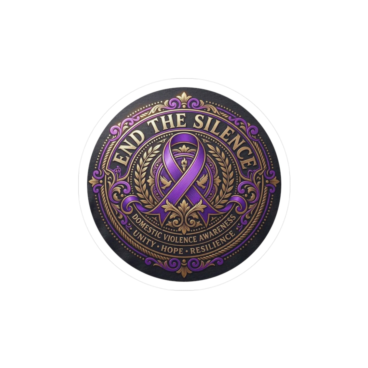 All-Weather Vinyl Decal: Domestic Violence Awareness