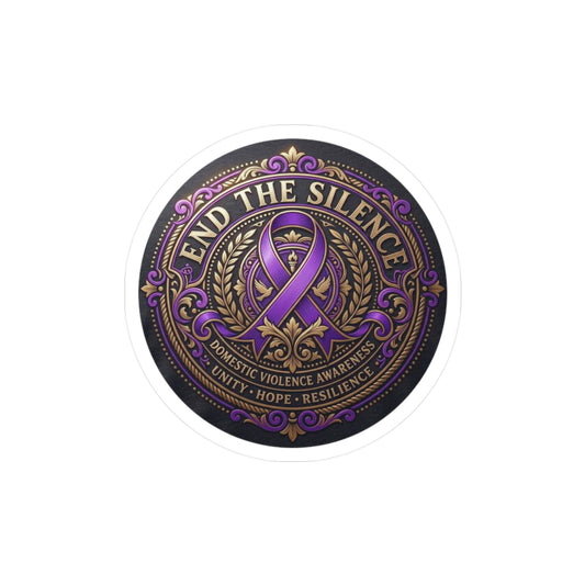 All-Weather Vinyl Decal: Domestic Violence Awareness