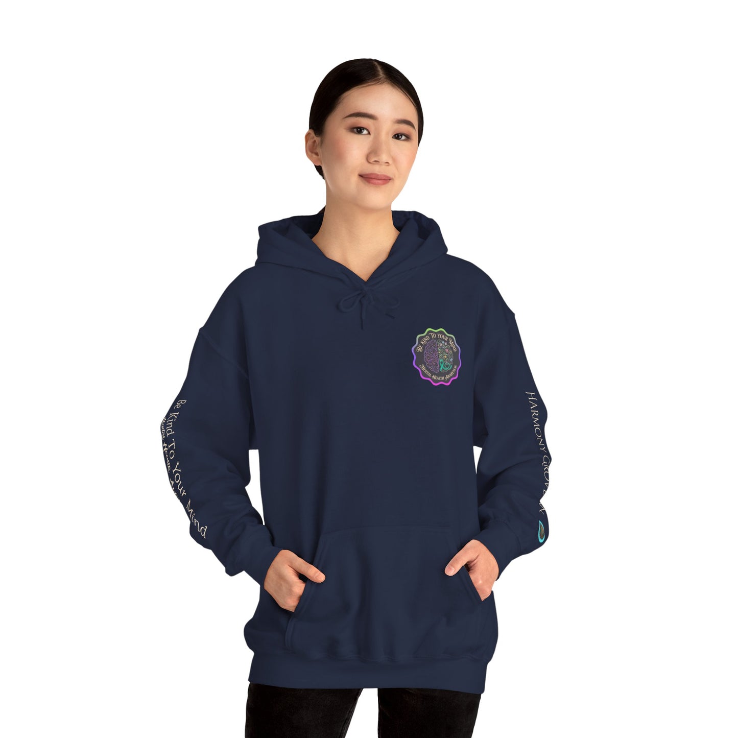 Pullover Hoodie: "Be Kind to Your Mind" Mental Health Awareness