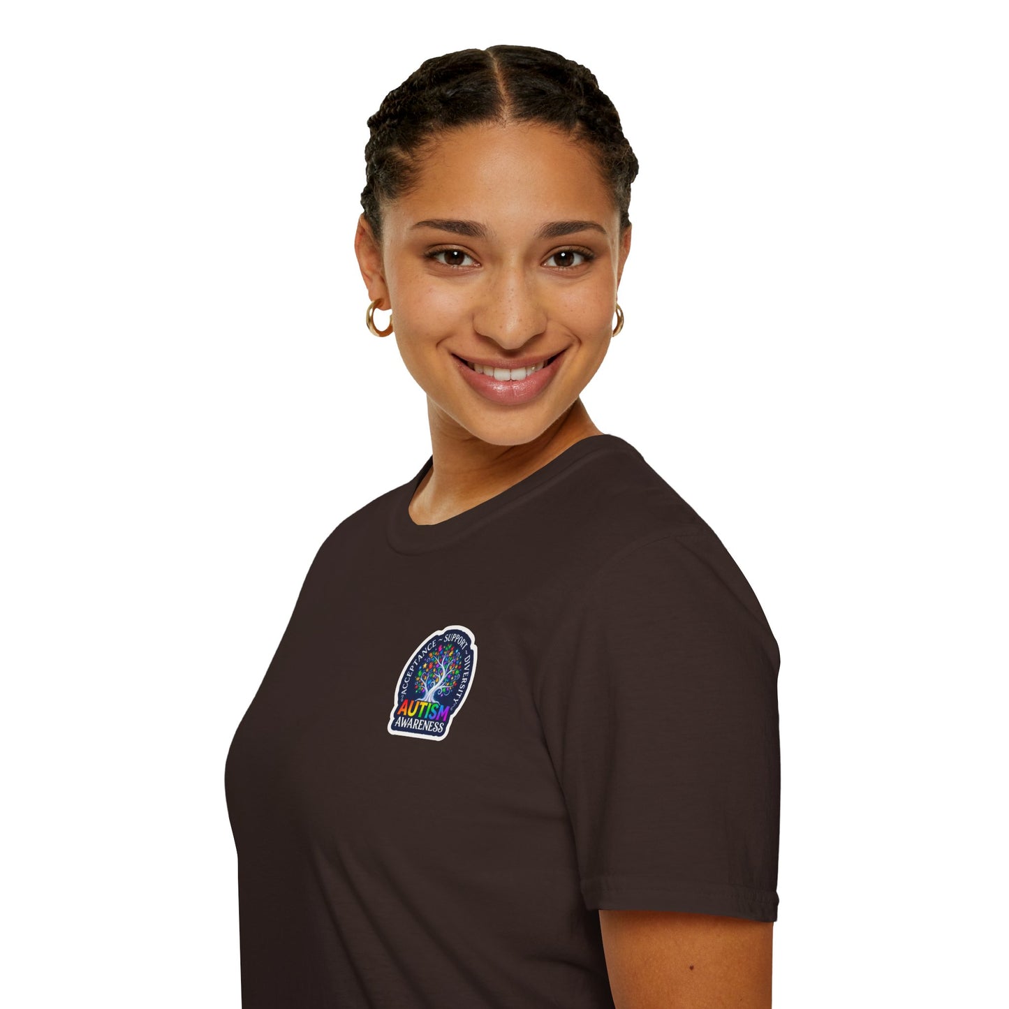 T-Shirt: "Autism Awareness" Rainbow Tree