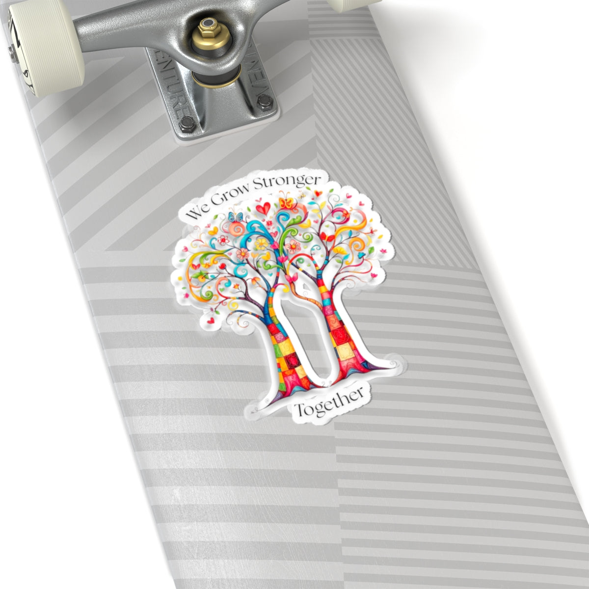 Kiss-Cut Sticker: Stronger Together Trees