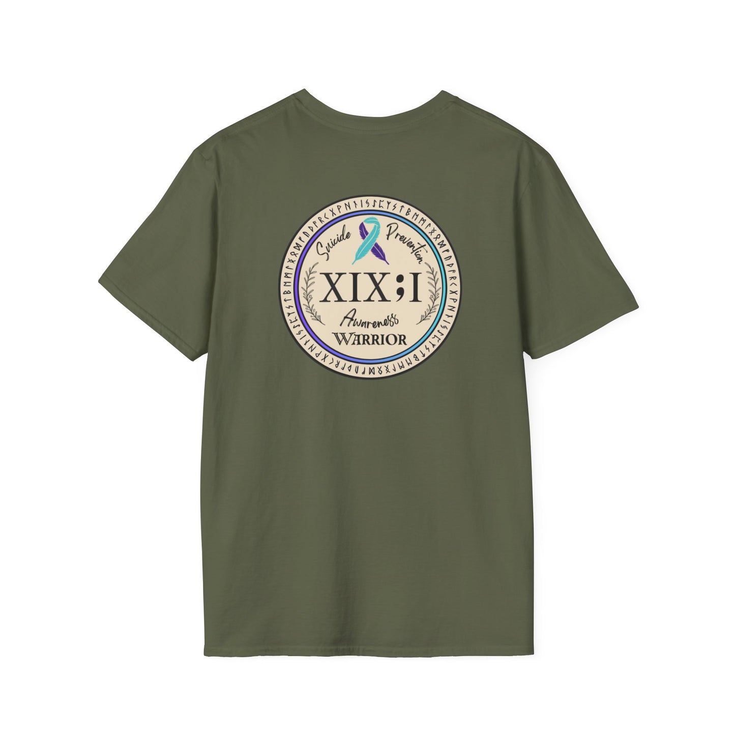 T-shirt: Suicide Awareness Warrior Teal and Purple Support Ribbon