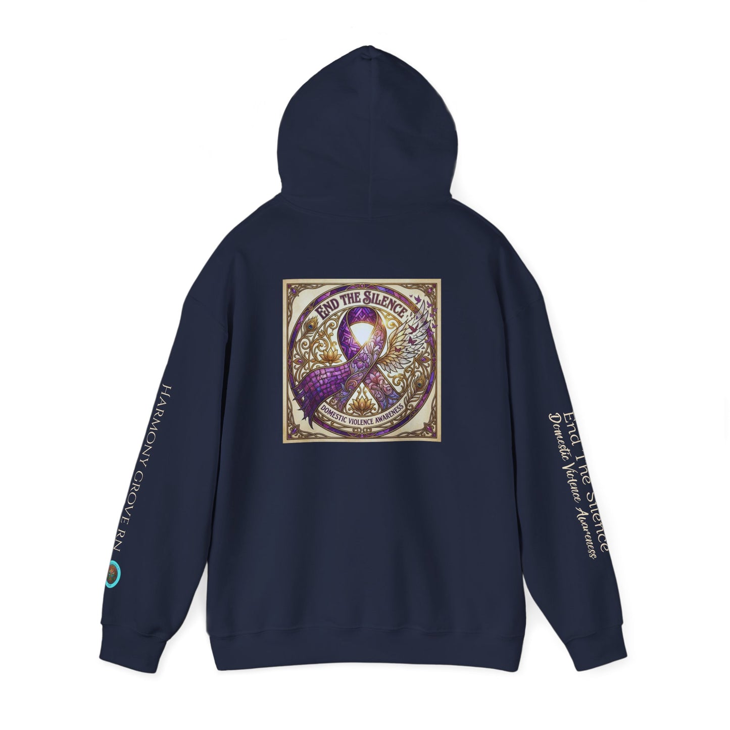 Pullover Hoodie: "End The Silence" Domestic Violence Awareness