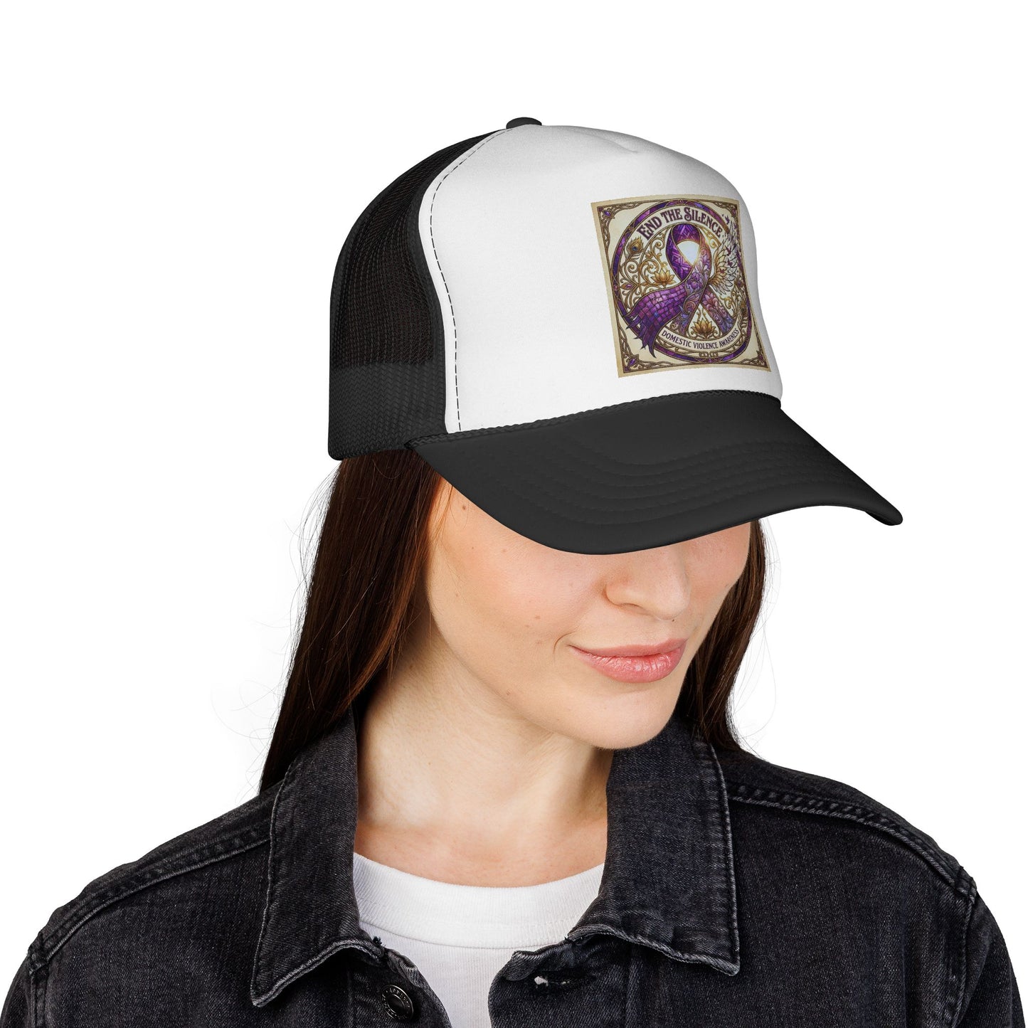 Trucker Hat: "End the Silence" Domestic Violence Awareness