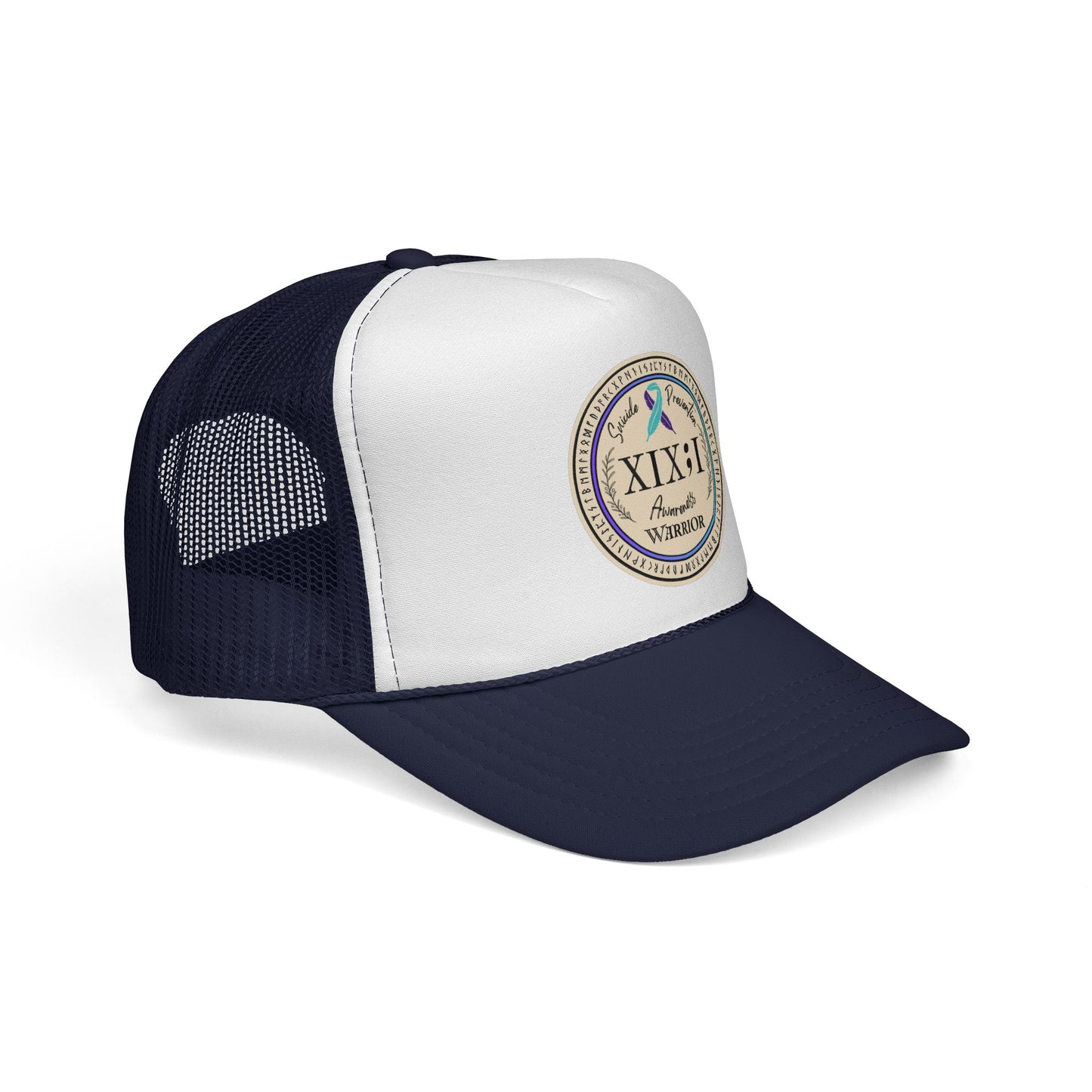 Trucker Hat: "XIX;I Warrior" Suicide Prevention Awareness
