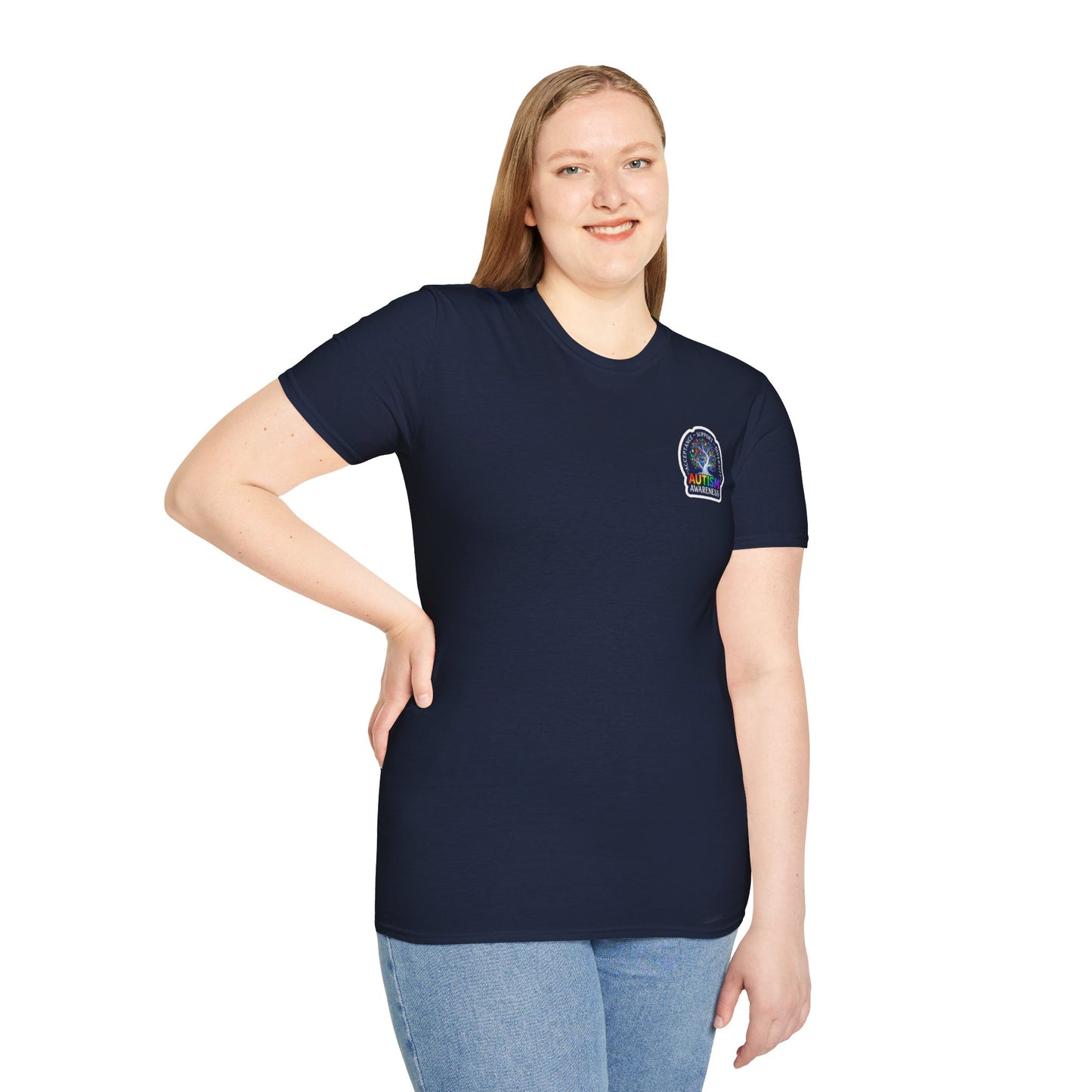 T-Shirt: "Autism Awareness" Rainbow Tree