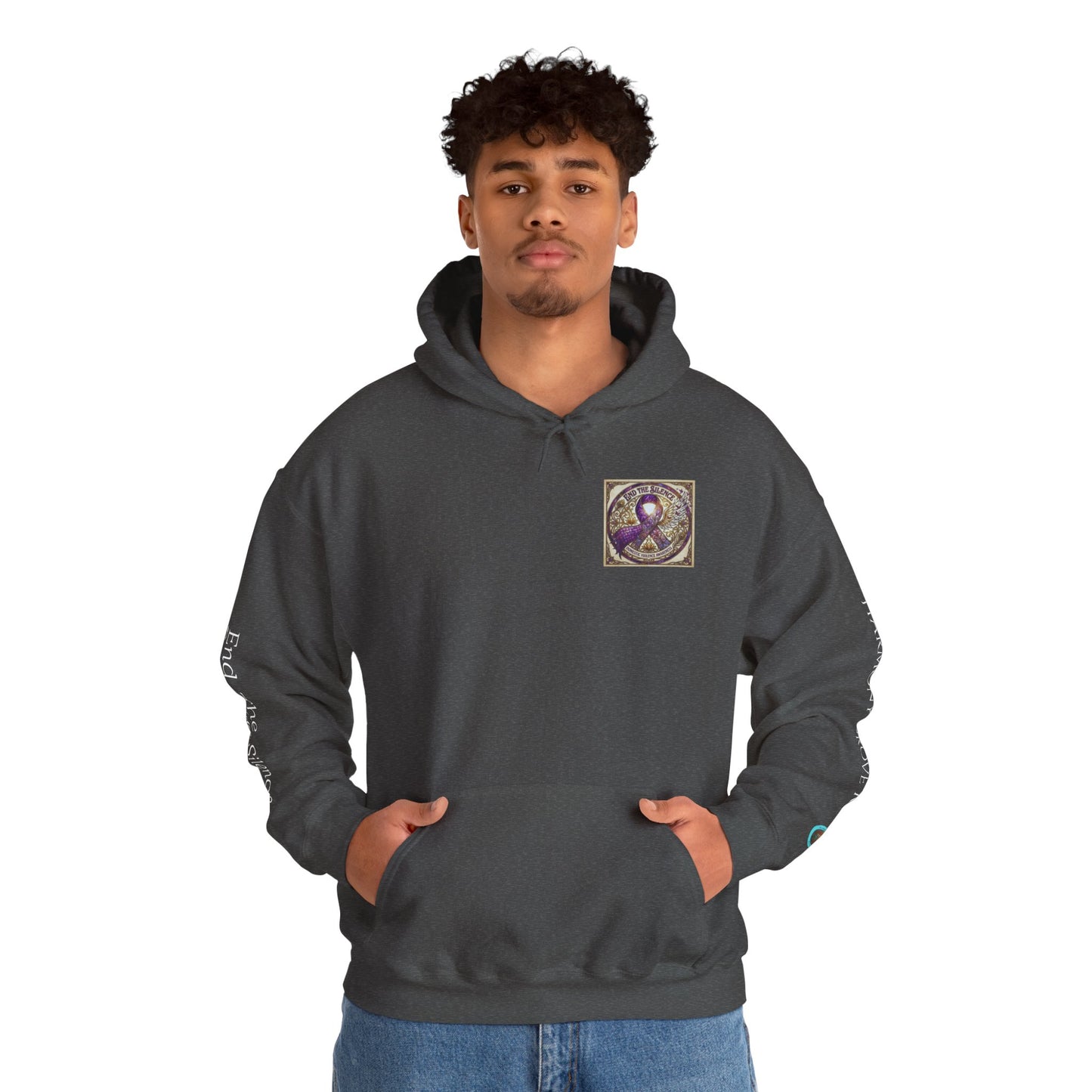 Pullover Hoodie: "End The Silence" Domestic Violence Awareness