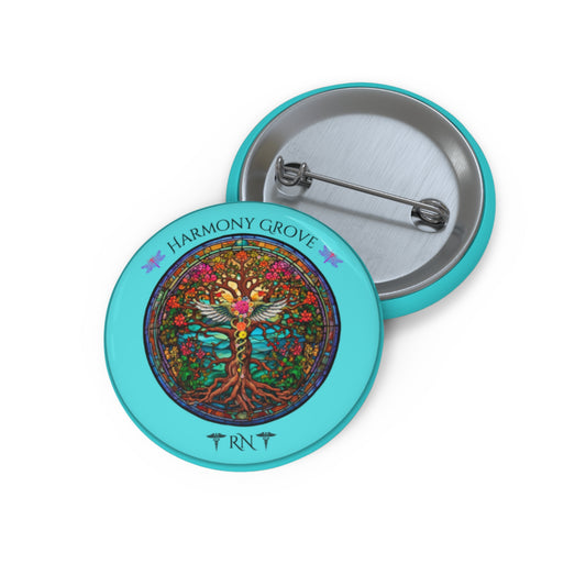 Harmony Grove Pin Buttons | Colorful Nature Design | Great for Gifts & Events