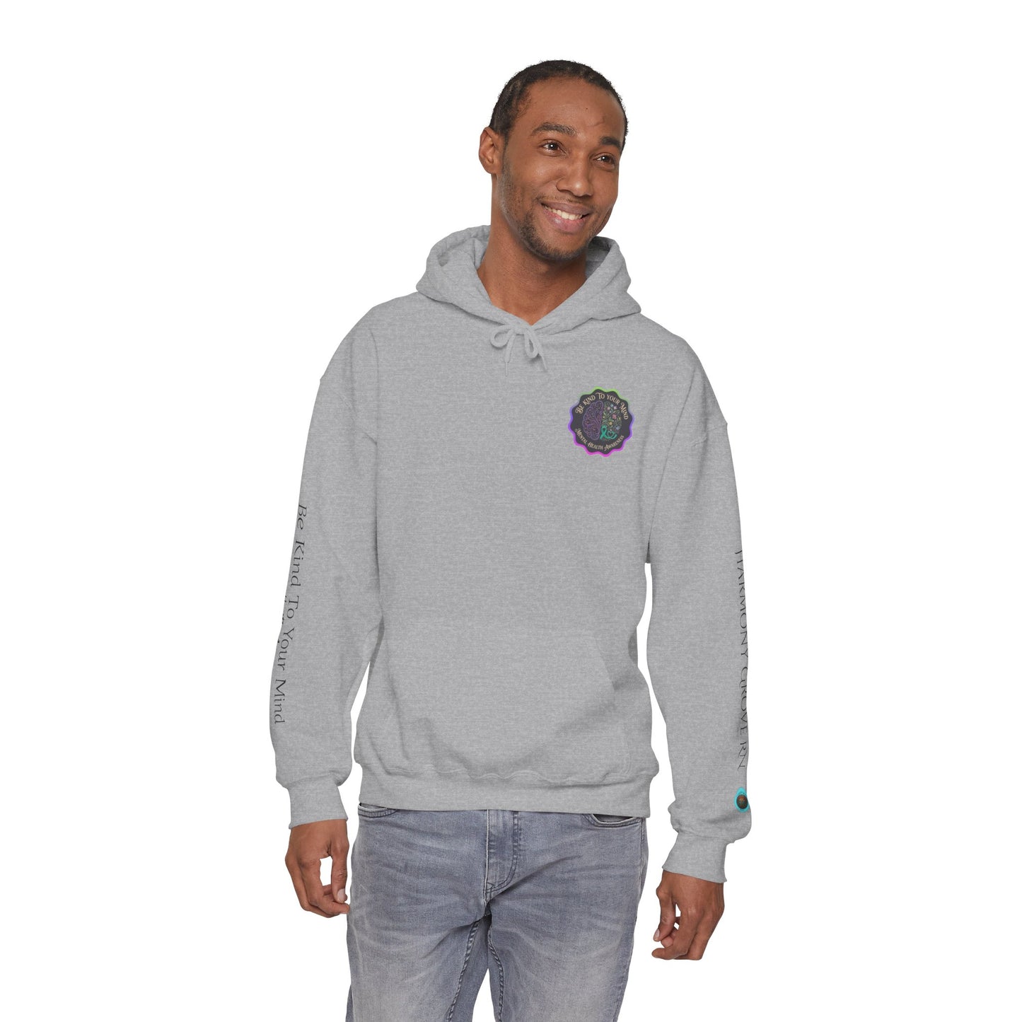 Pullover Hoodie: "Be Kind to Your Mind" Mental Health Awareness