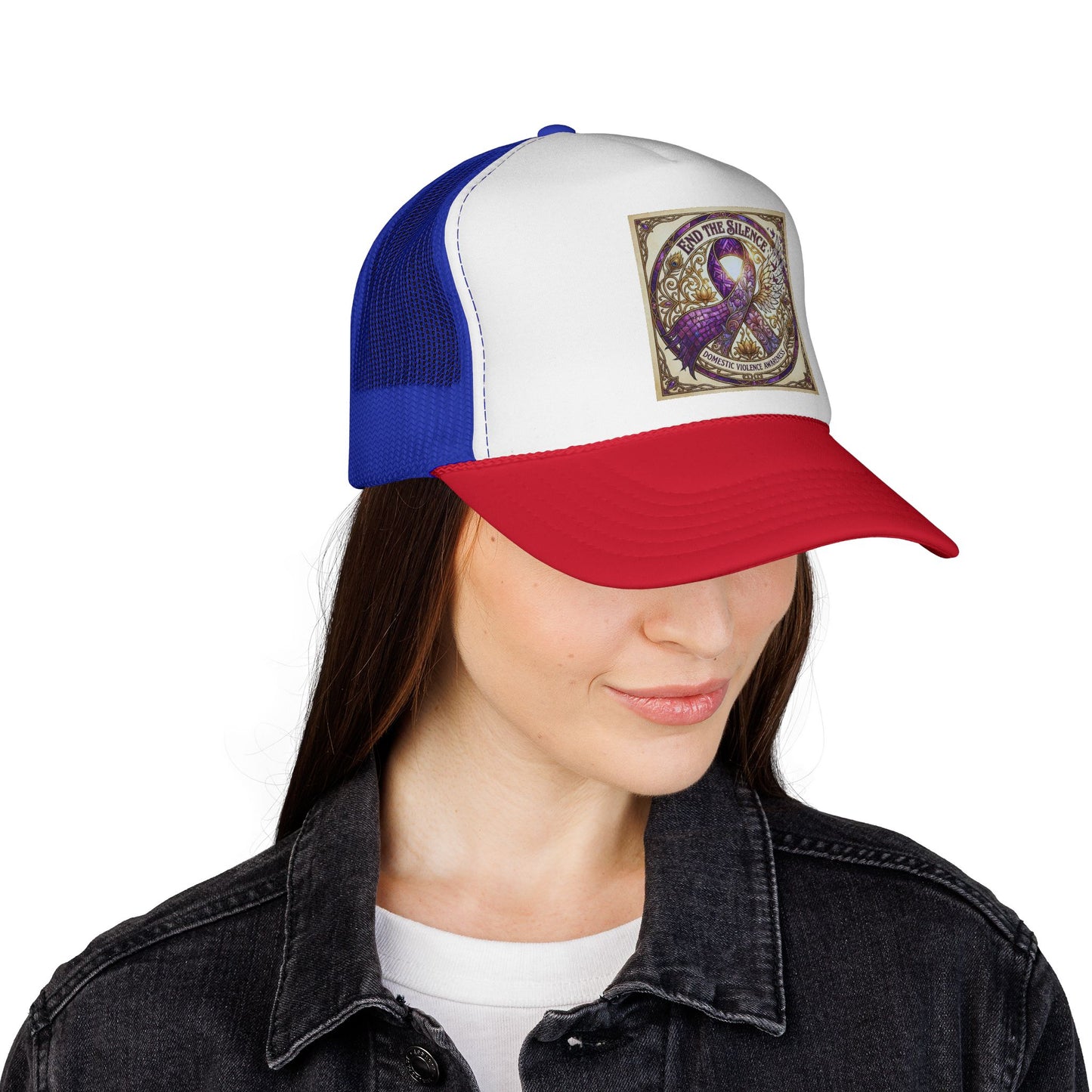 Trucker Hat: "End the Silence" Domestic Violence Awareness