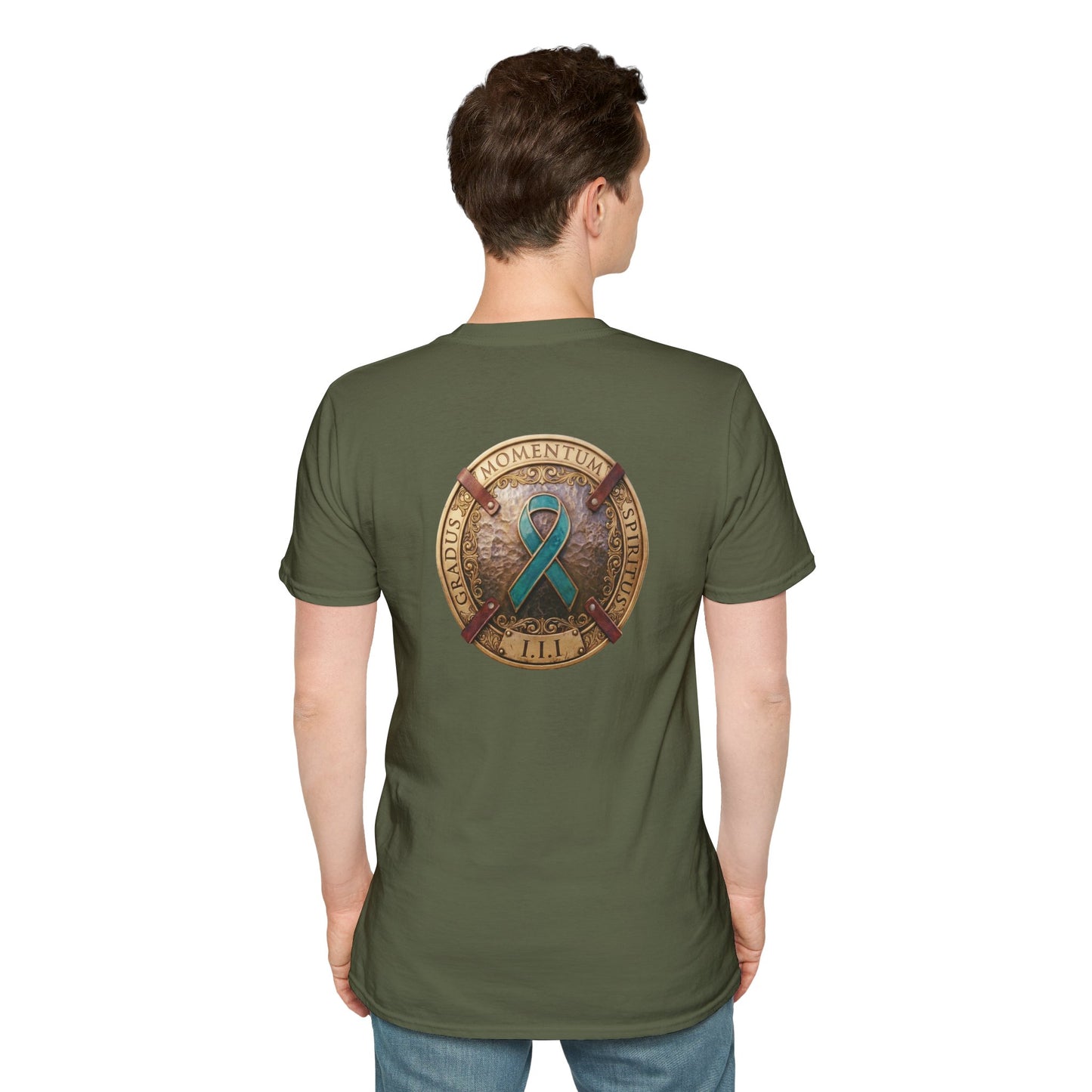 T-Shirt: "PTSD Awareness" Teal Ribbon Support