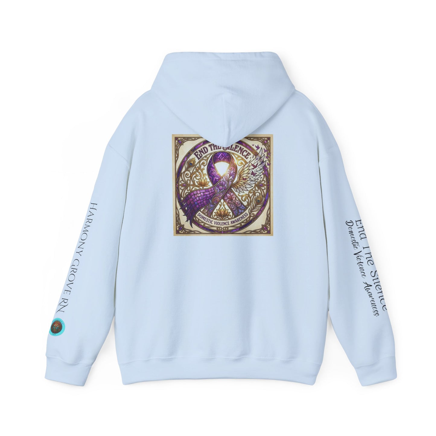 Pullover Hoodie: "End The Silence" Domestic Violence Awareness