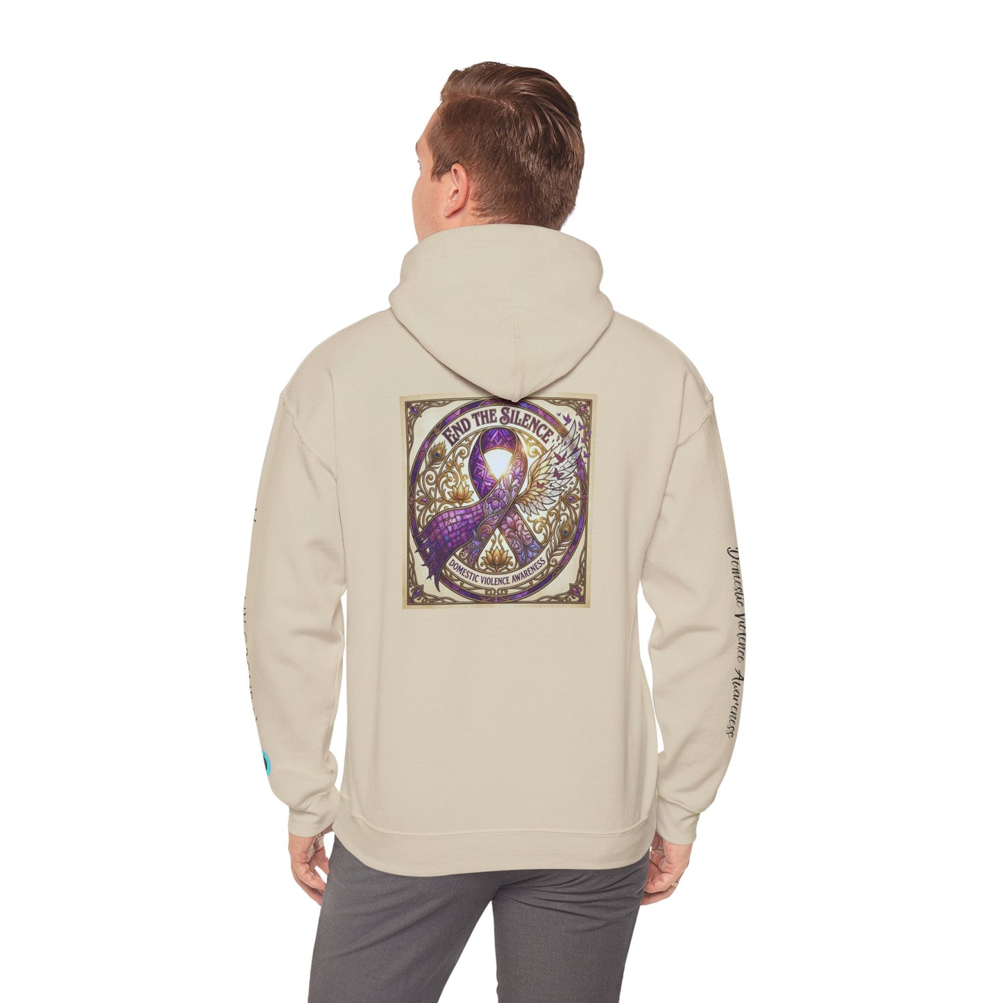 Pullover Hoodie: "End The Silence" Domestic Violence Awareness