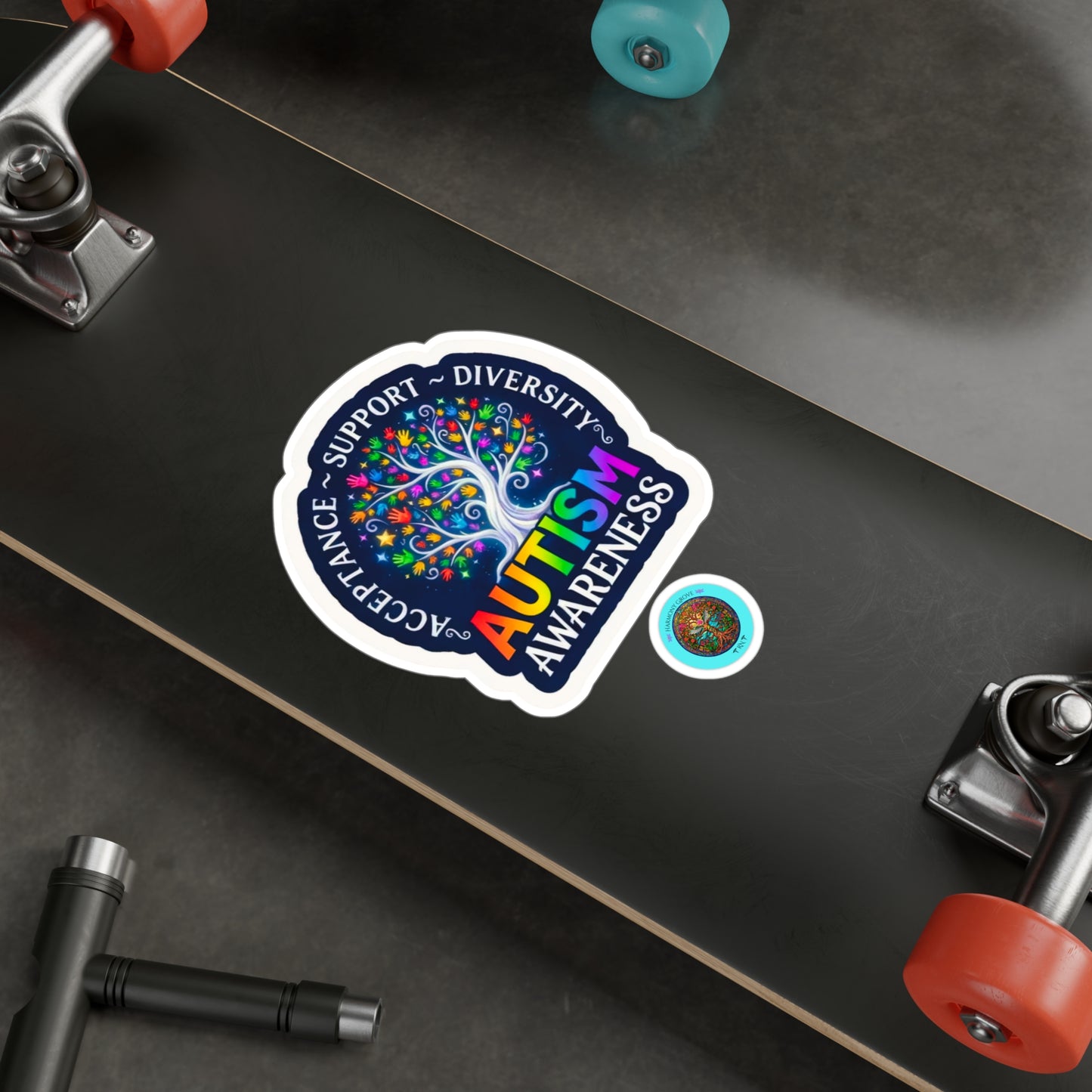 All-Weather Vinyl Decal: Autism Awareness Acceptance Support Diversity